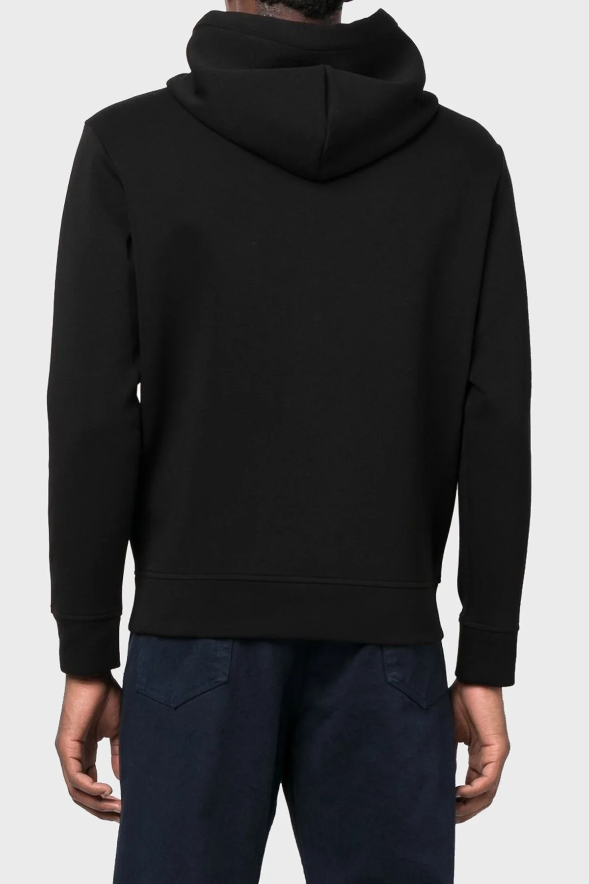 Emporio Armani Logolu Regular Fit Kapüşonlu Pamuklu Erkek Sweat 6L1MP6 1JHSZ 0999 SİYAH - 3