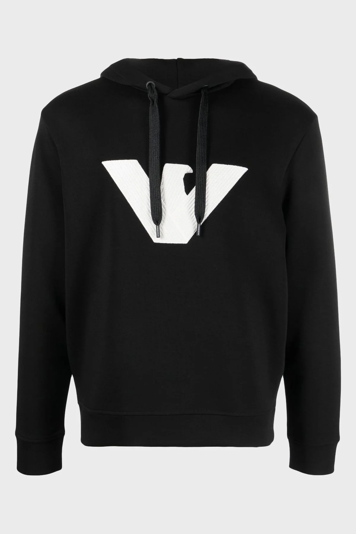 Emporio Armani Logolu Regular Fit Kapüşonlu Pamuklu Erkek Sweat 6L1MP6 1JHSZ 0999 SİYAH - 5