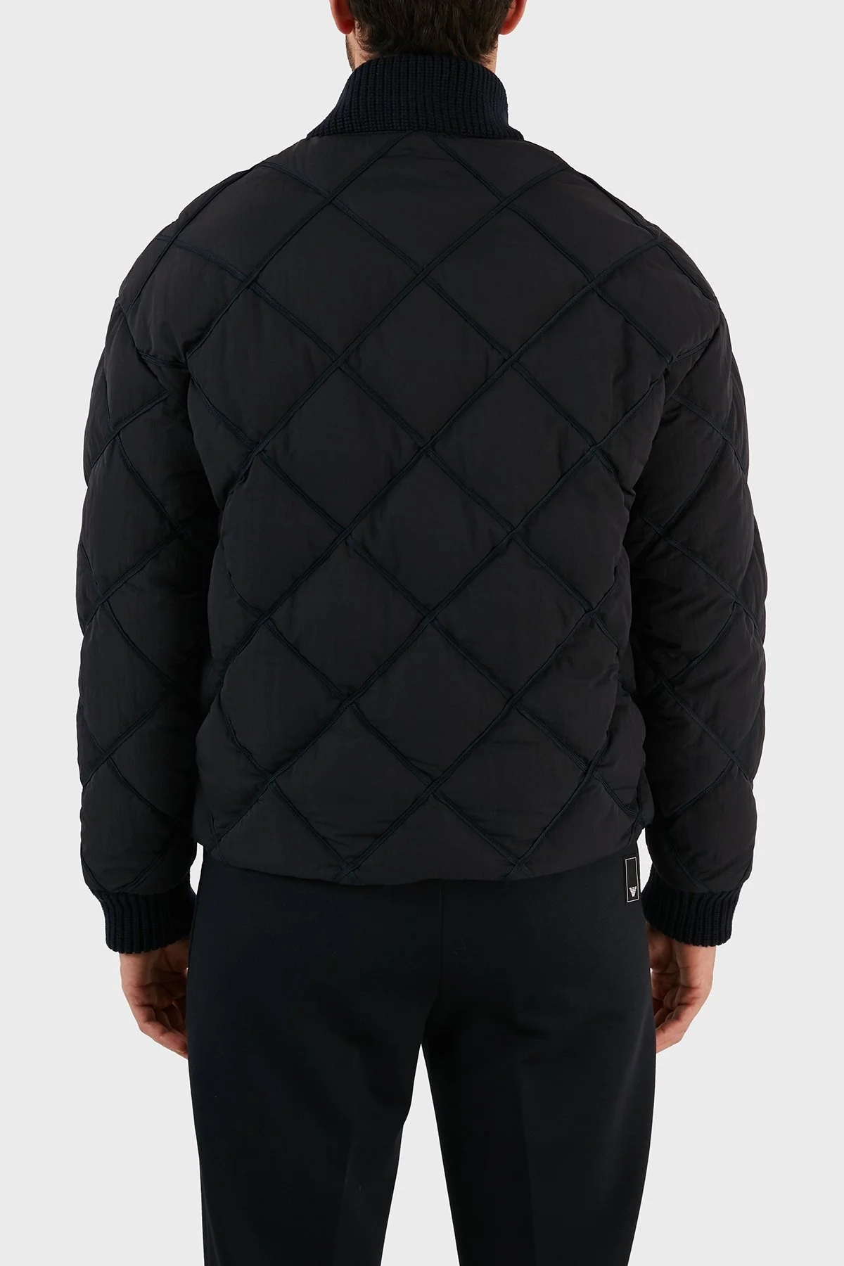 Emporio Armani Logolu Regular Fit Kolej Yaka Cepli Kapitone Erkek Mont 6L1BL2 1NT2Z 0920 LACİVERT - 6