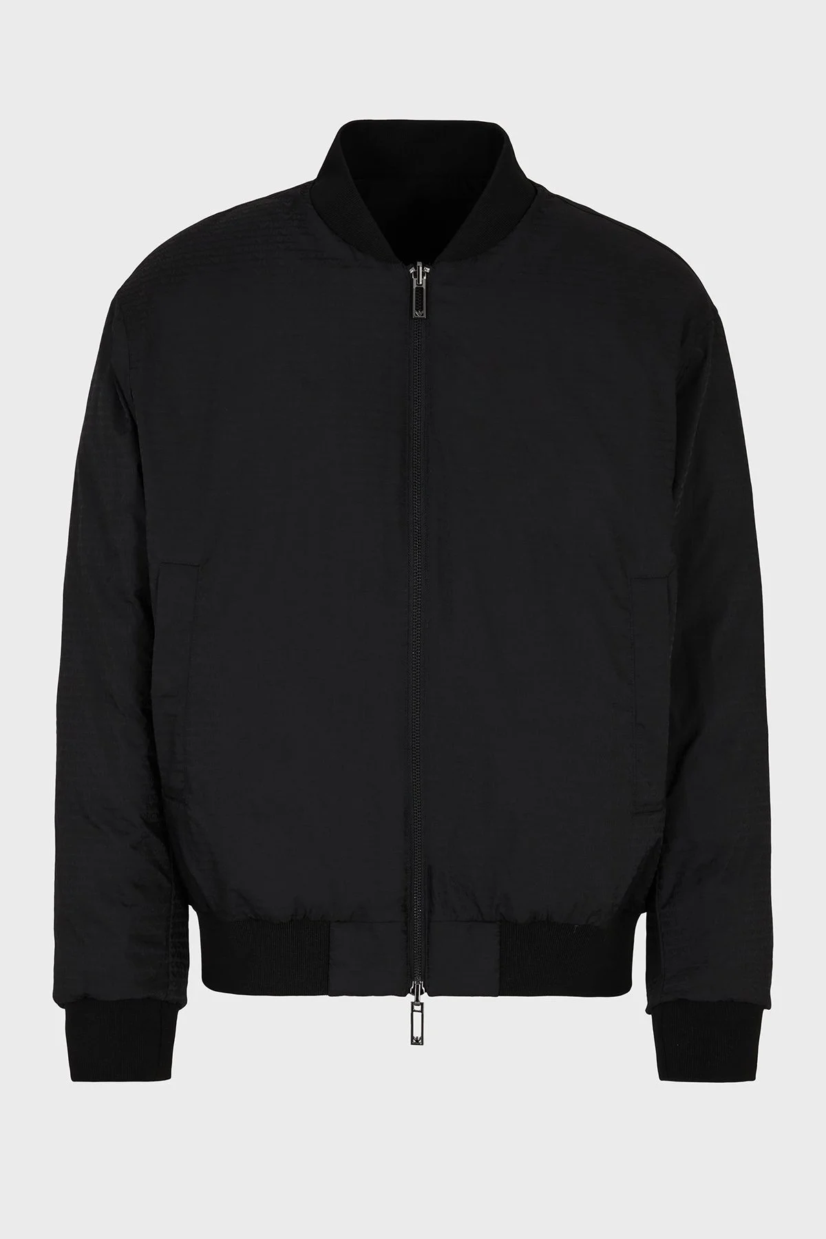 Emporio Armani Logolu Regular Fit Kolej Yaka Çift Taraflı Bomber Erkek Ceket EM001308 AF15383 UC001 SİYAH - 6