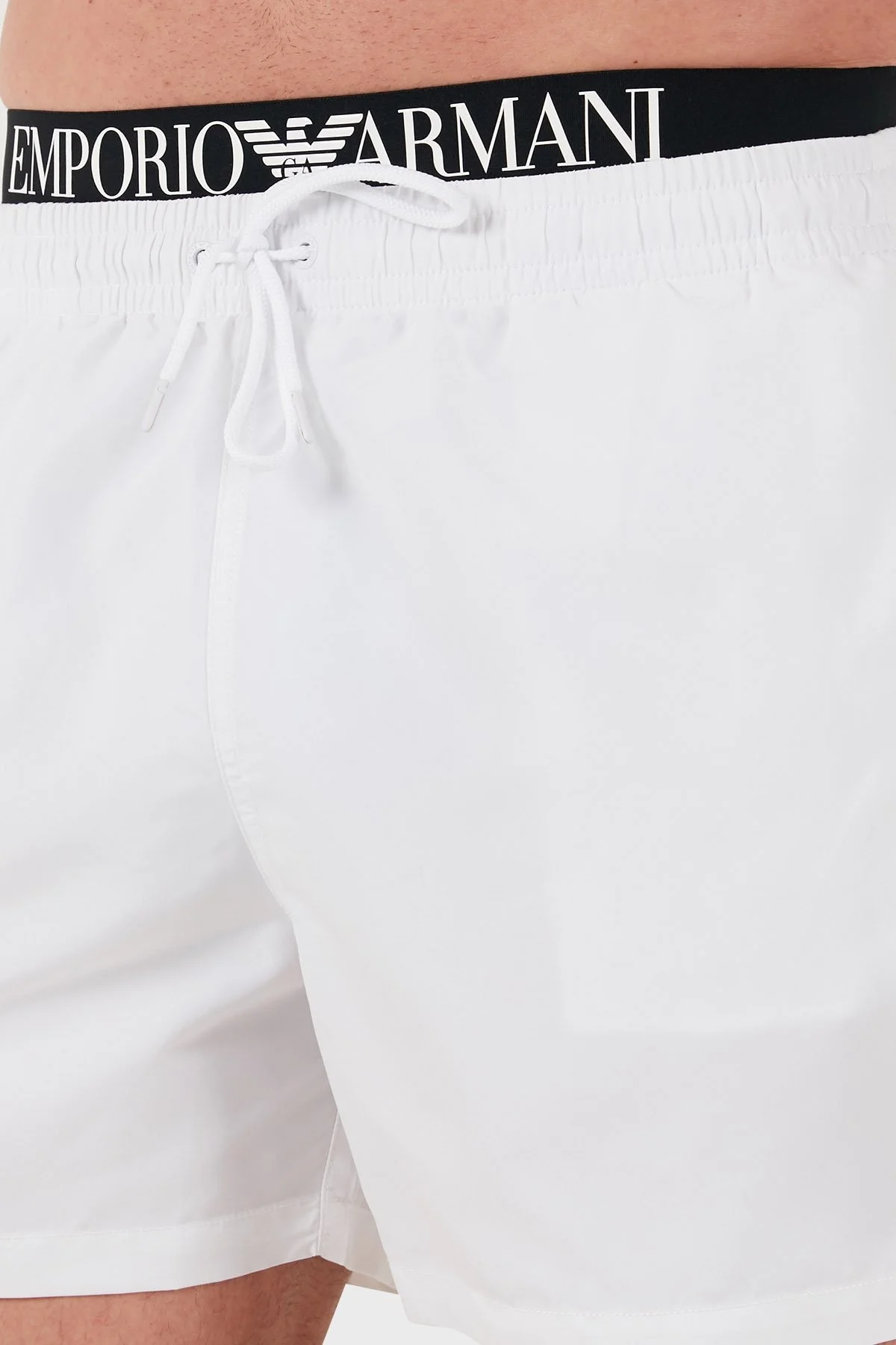 Emporio Armani Logolu Regular Fit Normal Bel Cepli Erkek Mayo Short EM000686 AF12329 U0002 BEYAZ - 6