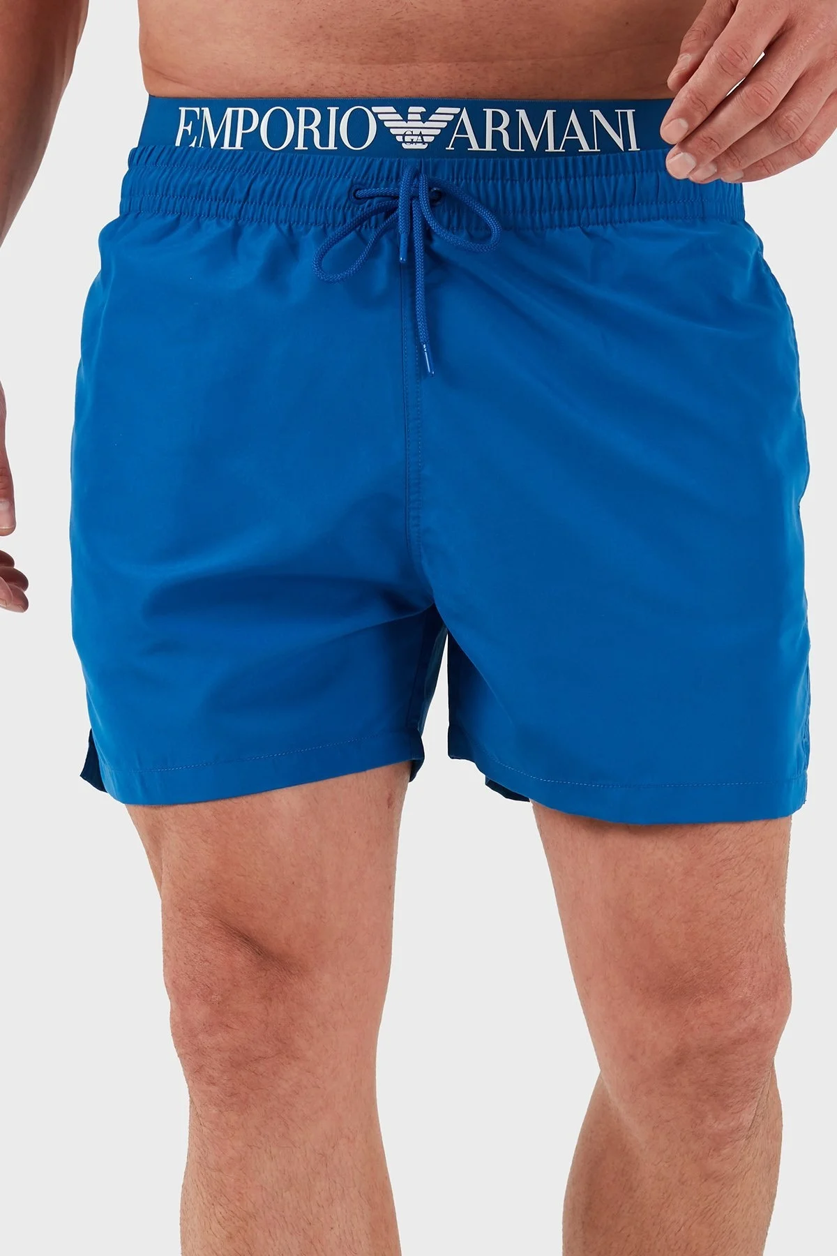 Emporio Armani Logolu Regular Fit Normal Bel Cepli Erkek Mayo Short EM000686 AF12329 UB057 SAKS - 5