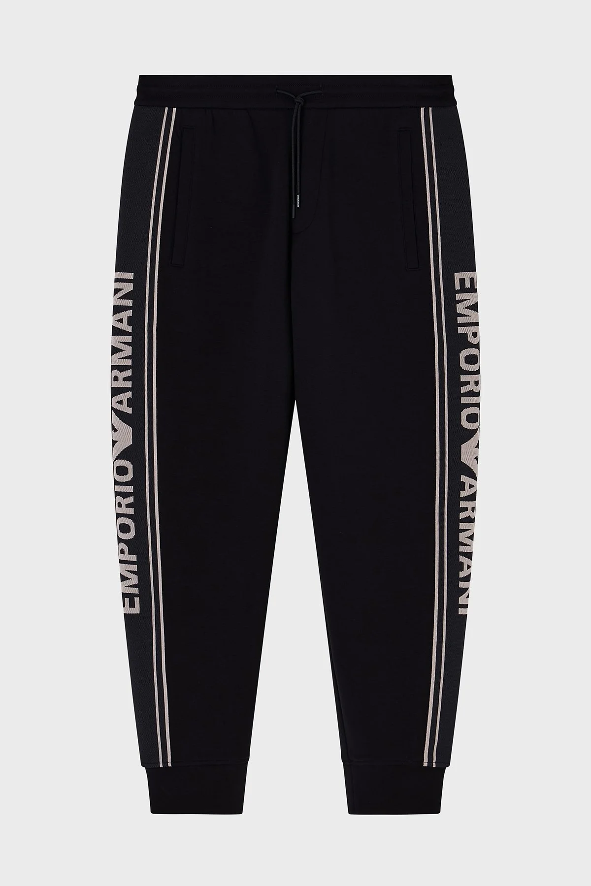 Emporio Armani Logolu Relaxed Fit Normal Bel Lastikli Paça Jogger Erkek Pantolon EM002914 AF10013 UC001 SİYAH - 5