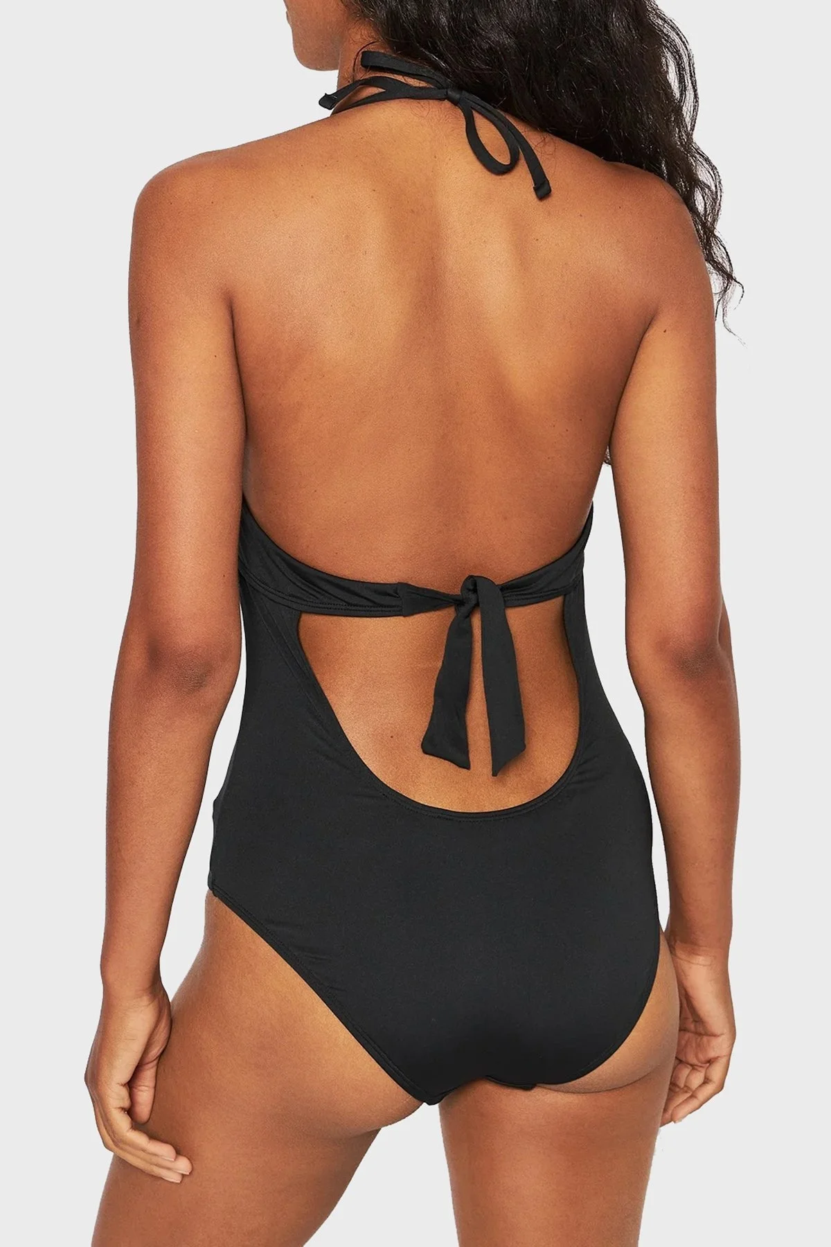 Emporio Armani Logolu Sırt Detaylı Bayan Mayo S 262642 2R300 00020 SİYAH - 3