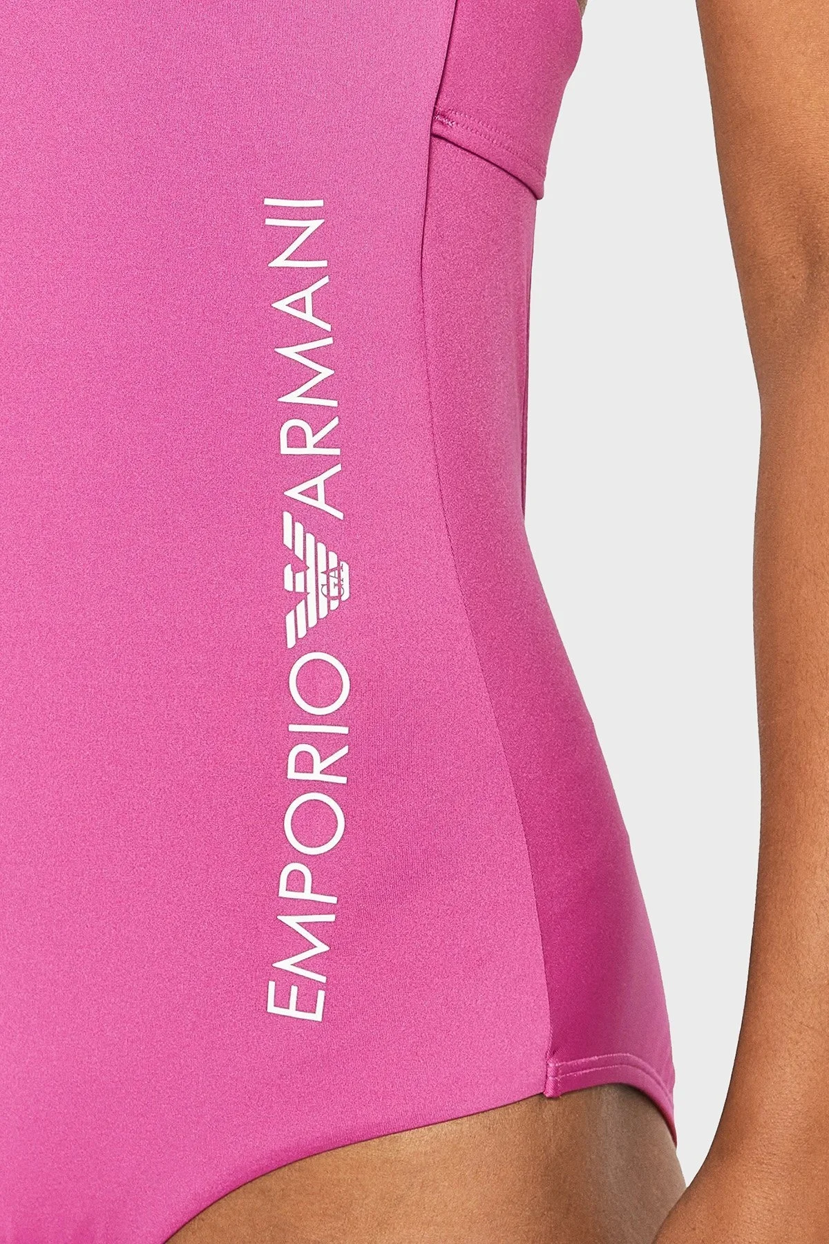 Emporio Armani Logolu Sırt Detaylı Bayan Mayo S 262642 2R300 05873 PEMBE - 6