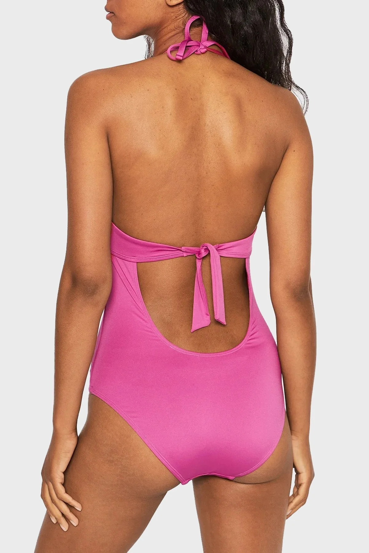 Emporio Armani Logolu Sırt Detaylı Bayan Mayo S 262642 2R300 05873 PEMBE - 7