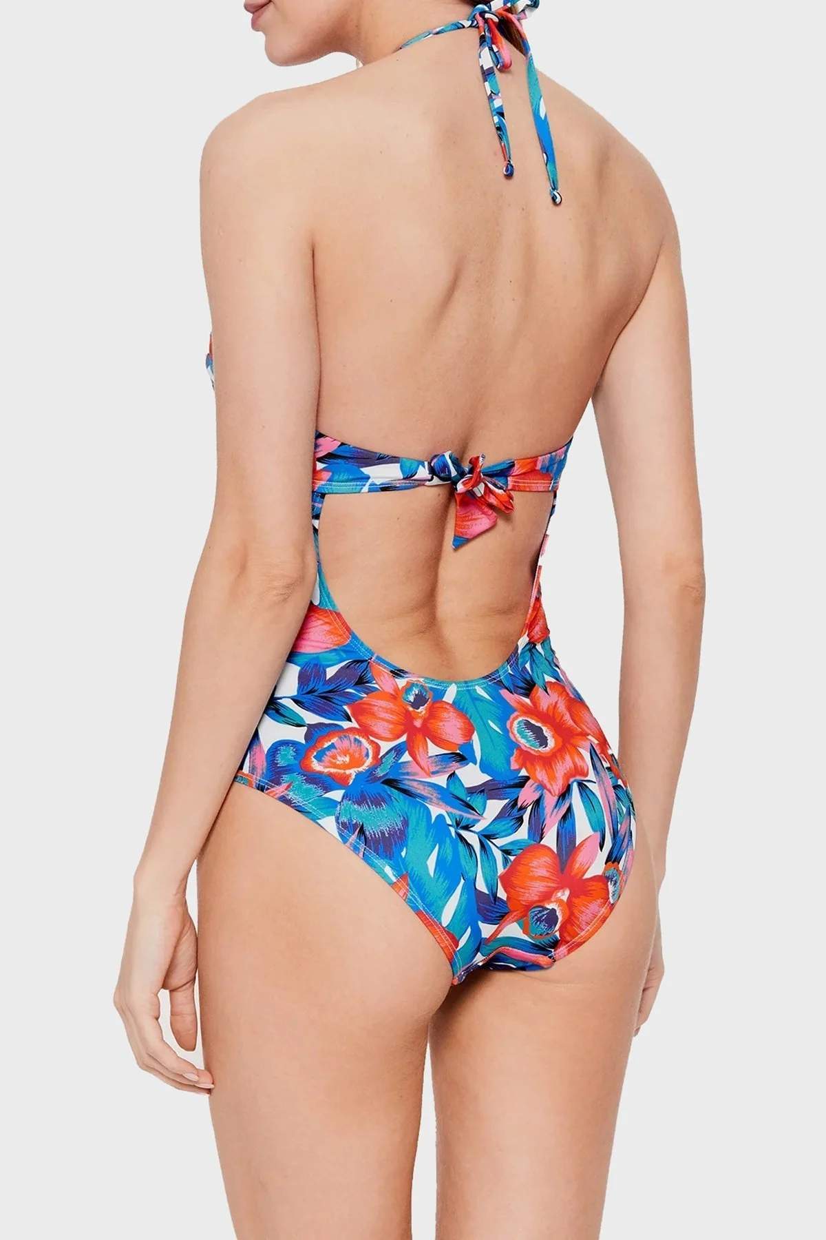 Emporio Armani Logolu Sırt Detaylı Bayan Mayo S 262642 2R300 75810 FUŞYA - 8