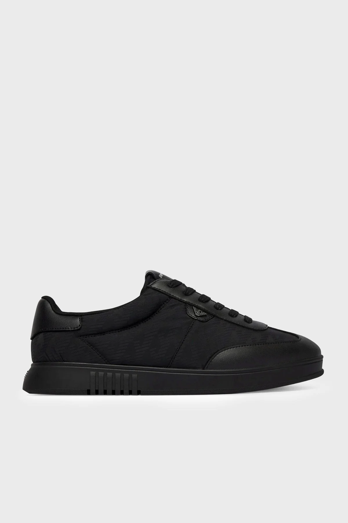 Emporio Armani Logolu Sneaker Erkek Ayakkabı EM003062 AF29544 UC001 Siyah - 1