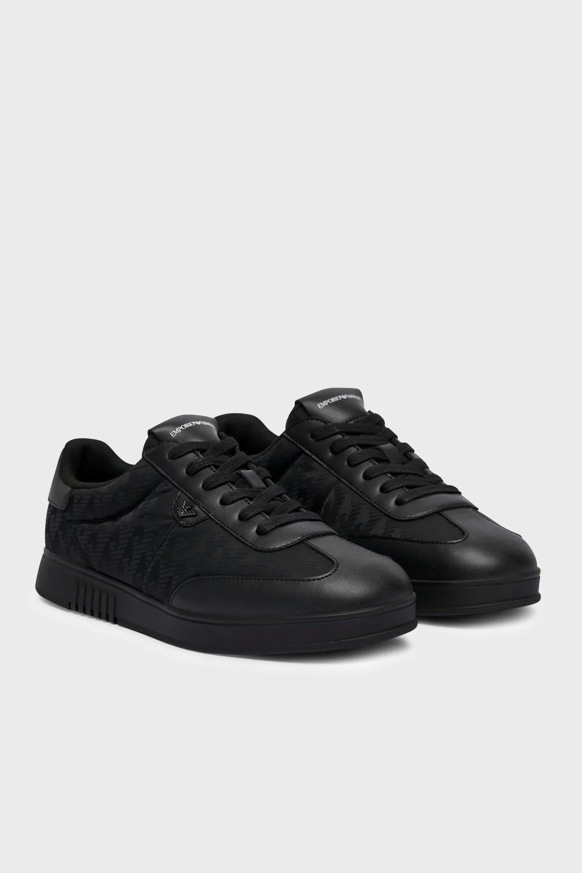 Emporio Armani Logolu Sneaker Erkek Ayakkabı EM003062 AF29544 UC001 Siyah - 2