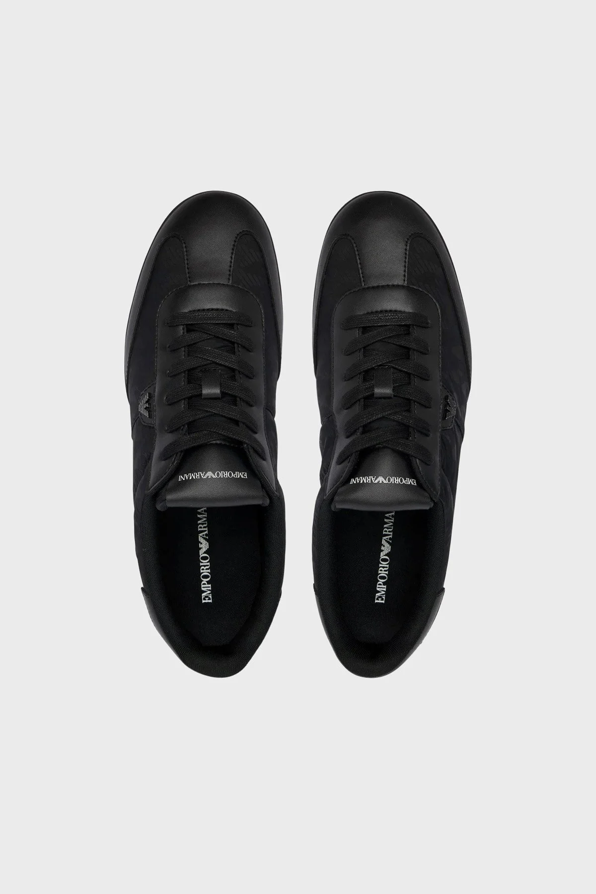 Emporio Armani Logolu Sneaker Erkek Ayakkabı EM003062 AF29544 UC001 Siyah - 3