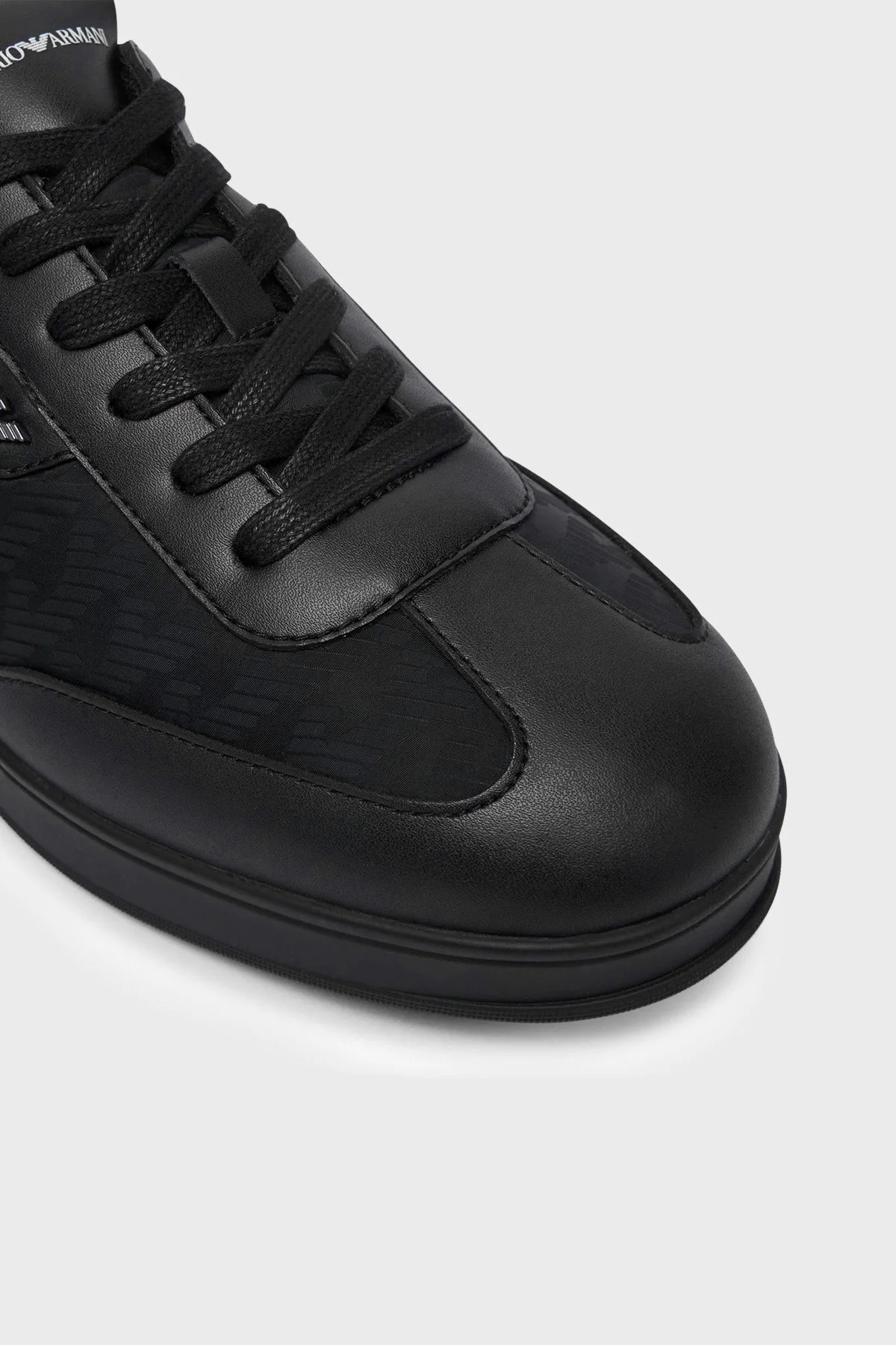 Emporio Armani Logolu Sneaker Erkek Ayakkabı EM003062 AF29544 UC001 Siyah - 6