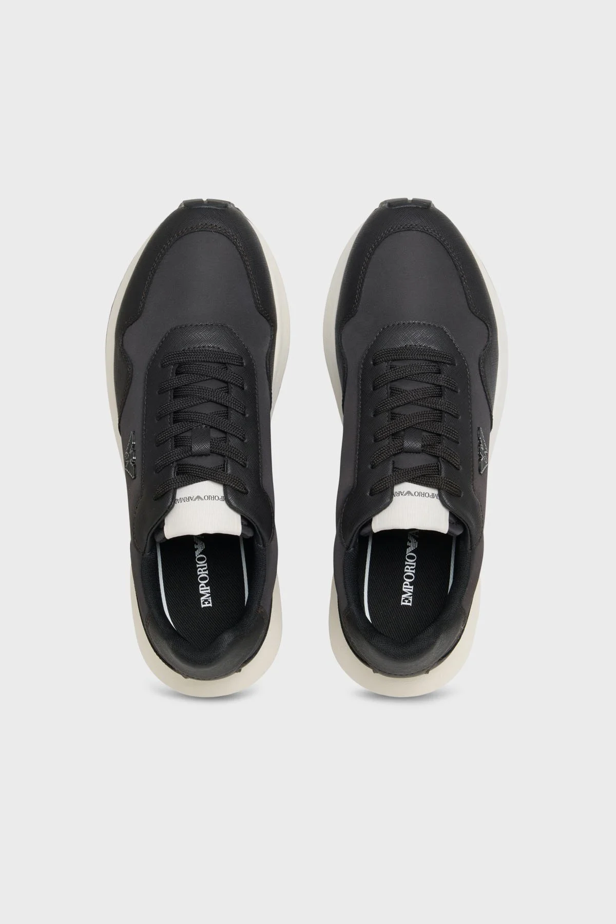 Emporio Armani Logolu Sneaker Erkek Ayakkabı EM003738 AF19532 M6302 KOYU KAHVE - 3