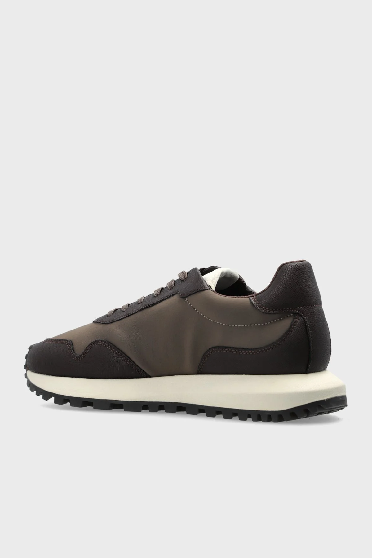 Emporio Armani Logolu Sneaker Erkek Ayakkabı EM003738 AF19532 M6492 Kahve - 4