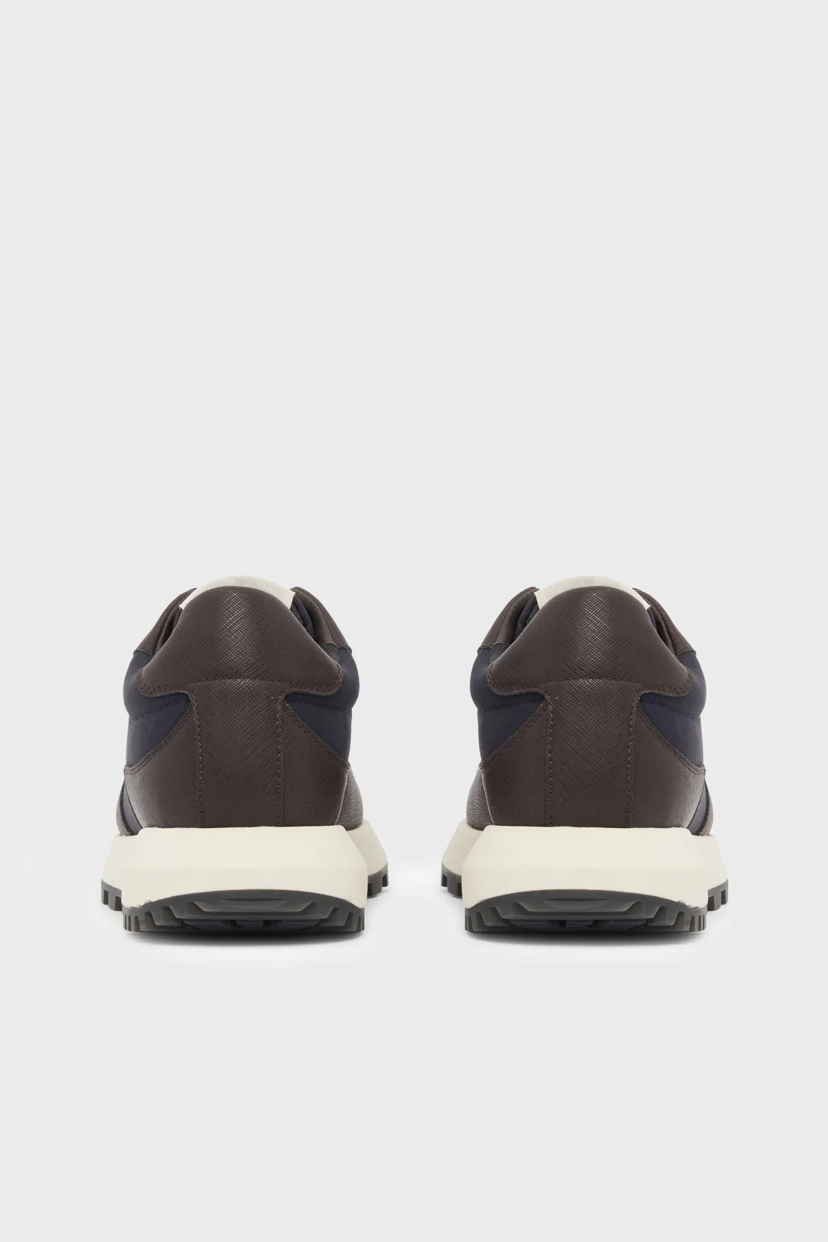 Emporio Armani Logolu Sneaker Erkek Ayakkabı EM003738 AF19532 M6494 Kahve-lacivert - 4