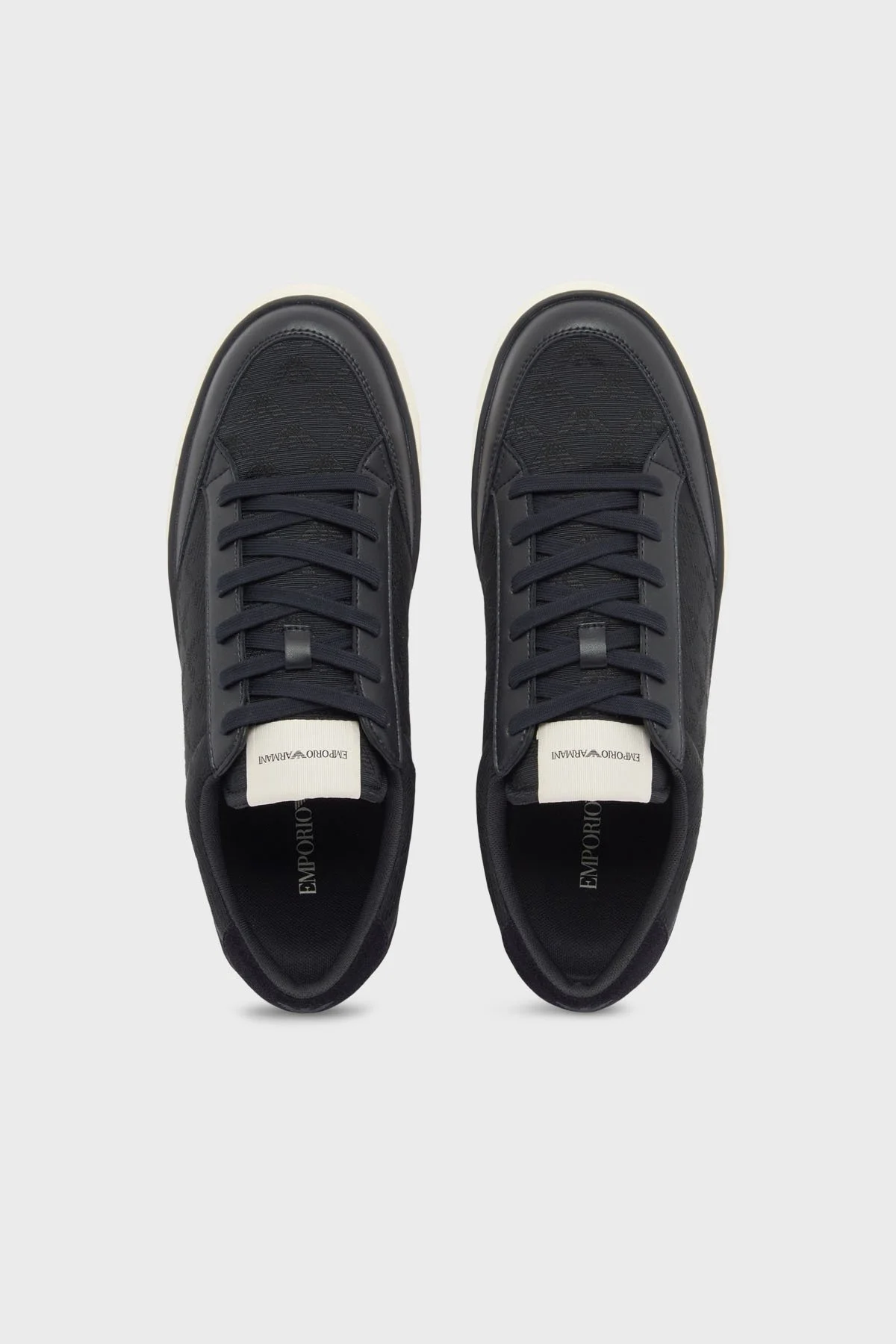 Emporio Armani Logolu Sneaker Erkek Ayakkabı EM004782 AF23199 MB483 LACİVERT - 3