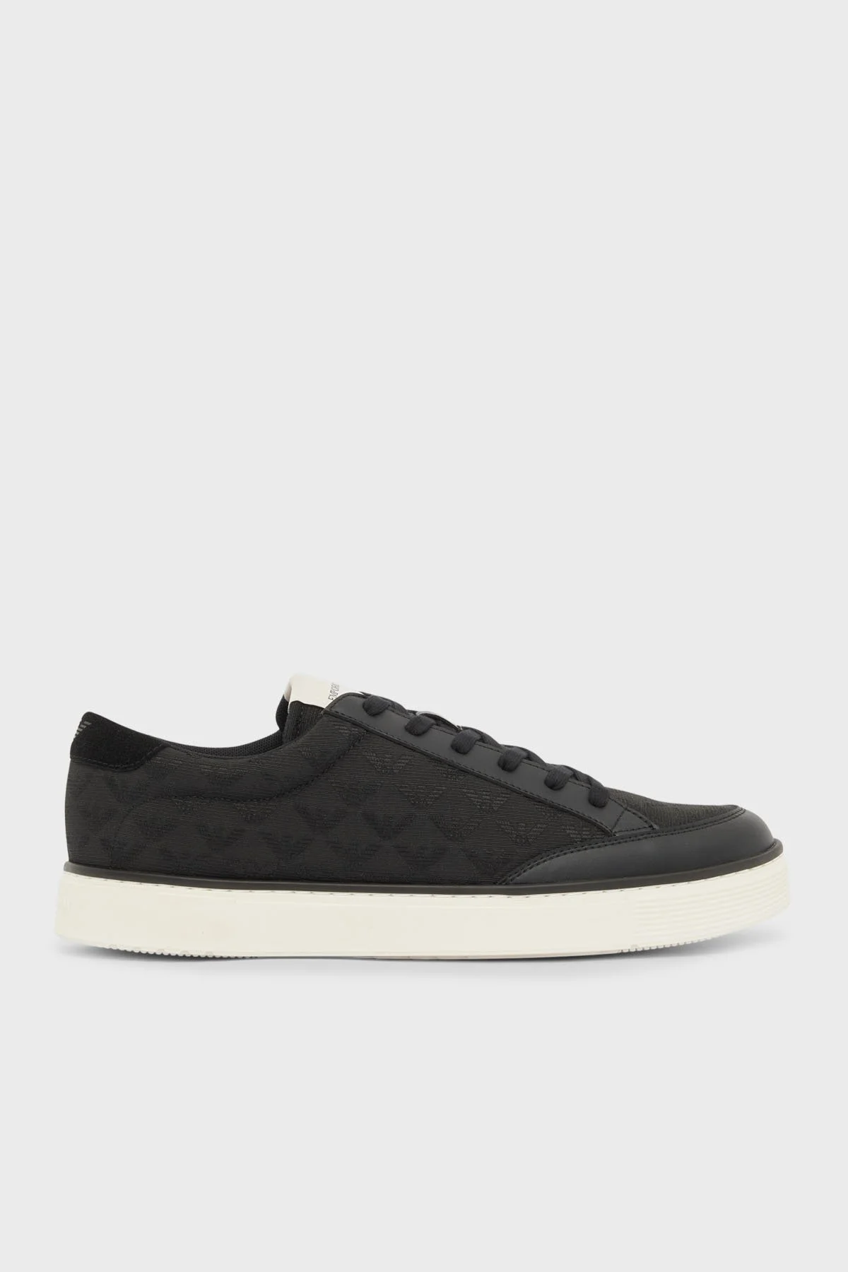 Emporio Armani Logolu Sneaker Erkek Ayakkabı EM004782 AF23199 MC406 SİYAH - 1