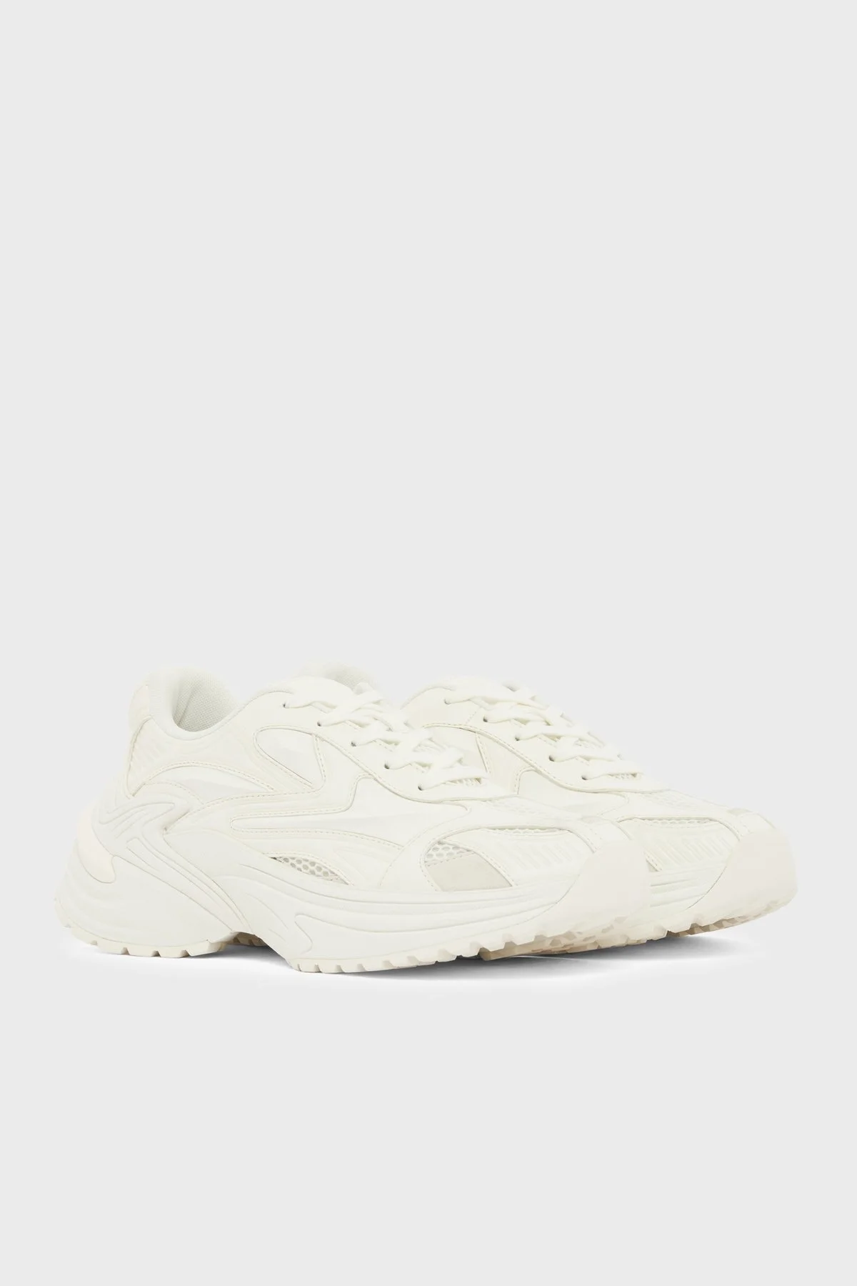 Emporio Armani Logolu Sneaker Erkek Ayakkabı EM004829 AF23185 M0360 BEYAZ - 3