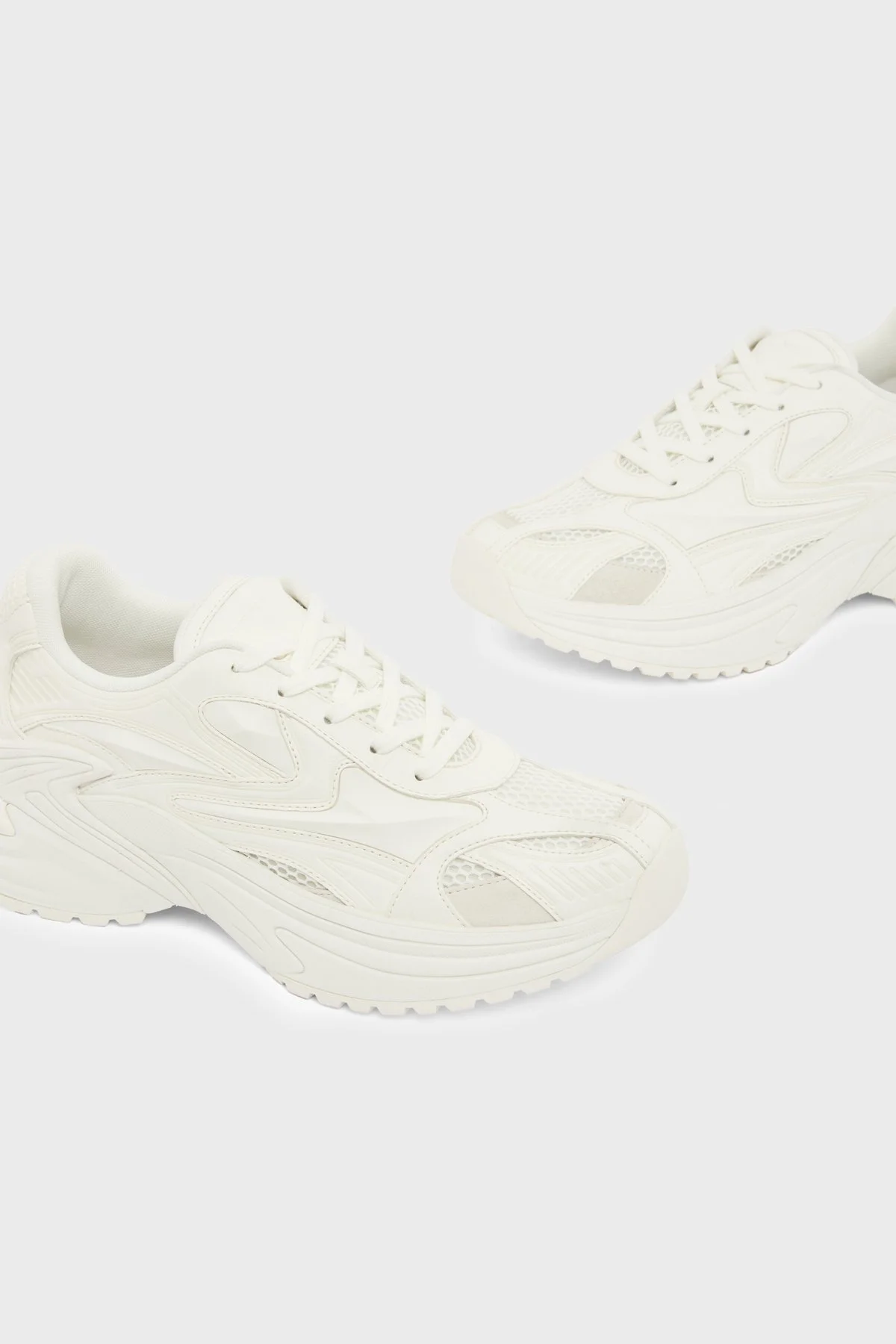 Emporio Armani Logolu Sneaker Erkek Ayakkabı EM004829 AF23185 M0360 BEYAZ - 5