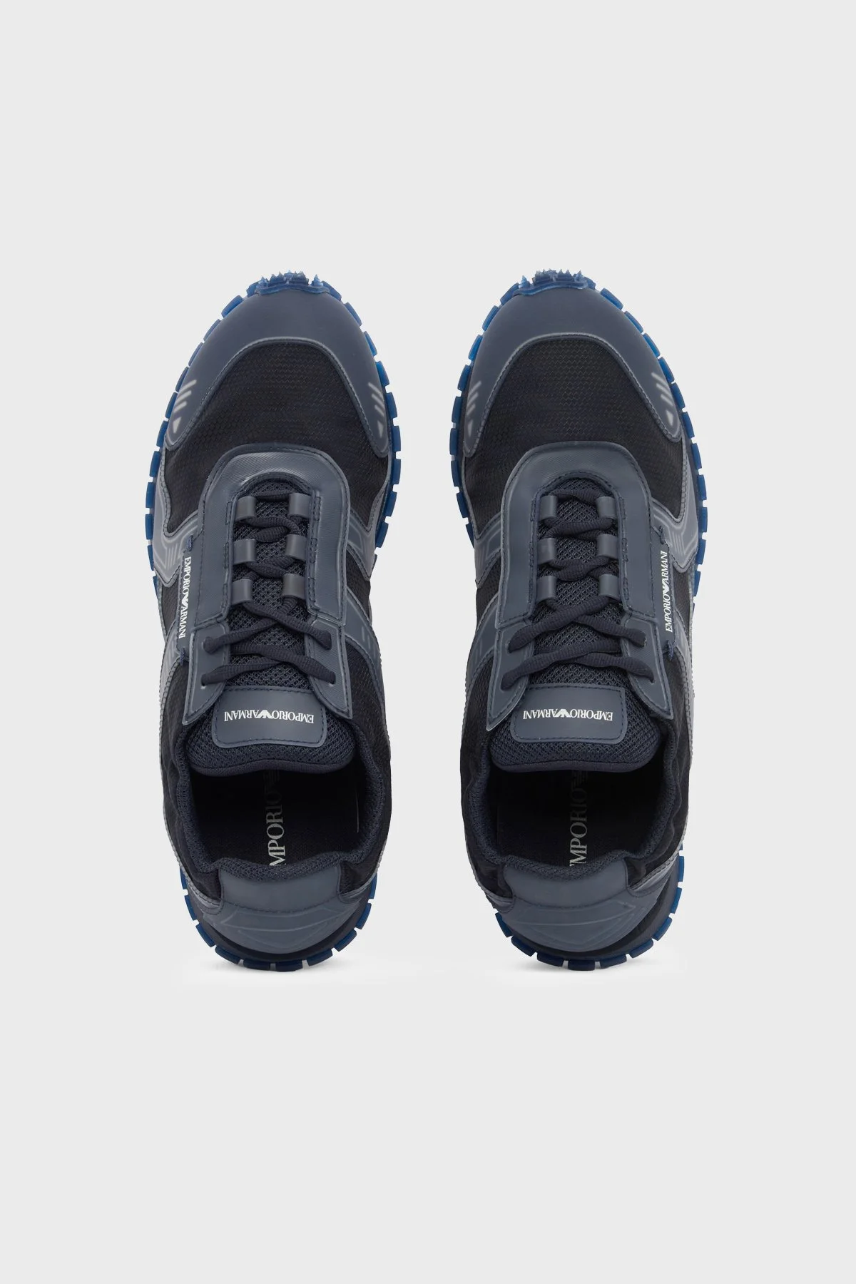 Emporio Armani Logolu Sneaker Erkek Ayakkabı EM006480 AF27360 UB097 Lacivert - 3