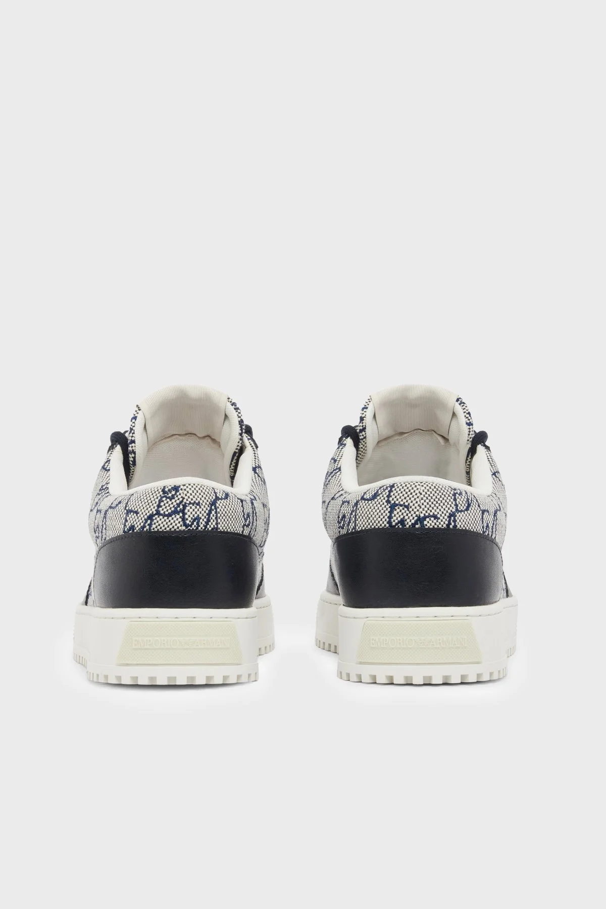 Emporio Armani Logolu Sneaker Erkek Ayakkabı EM007326 AF29506 MB659 Lacivert-bej - 5
