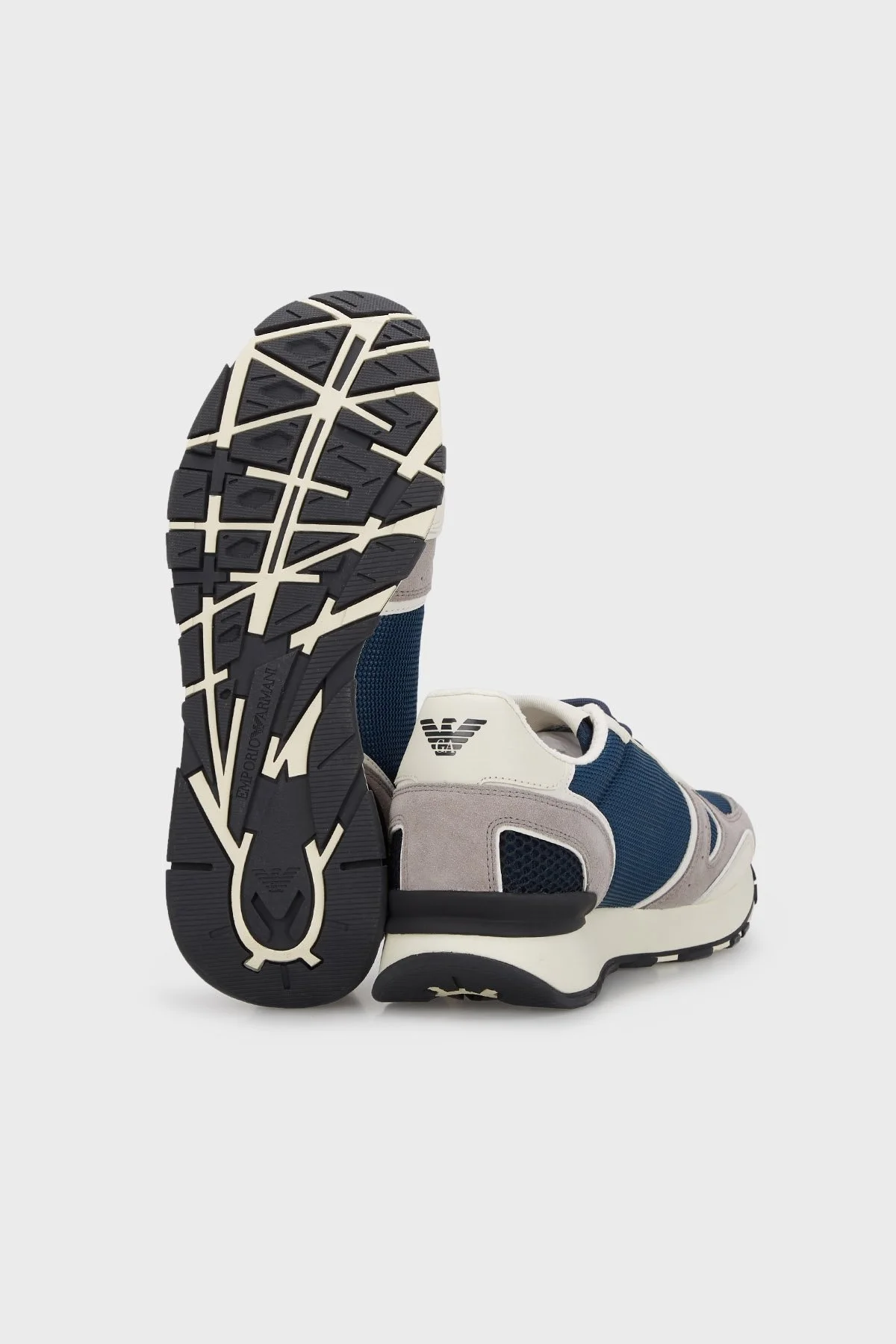 Emporio Armani Logolu Sneaker Erkek Ayakkabı X4X289 XM499 S714 LACİVERT - 4