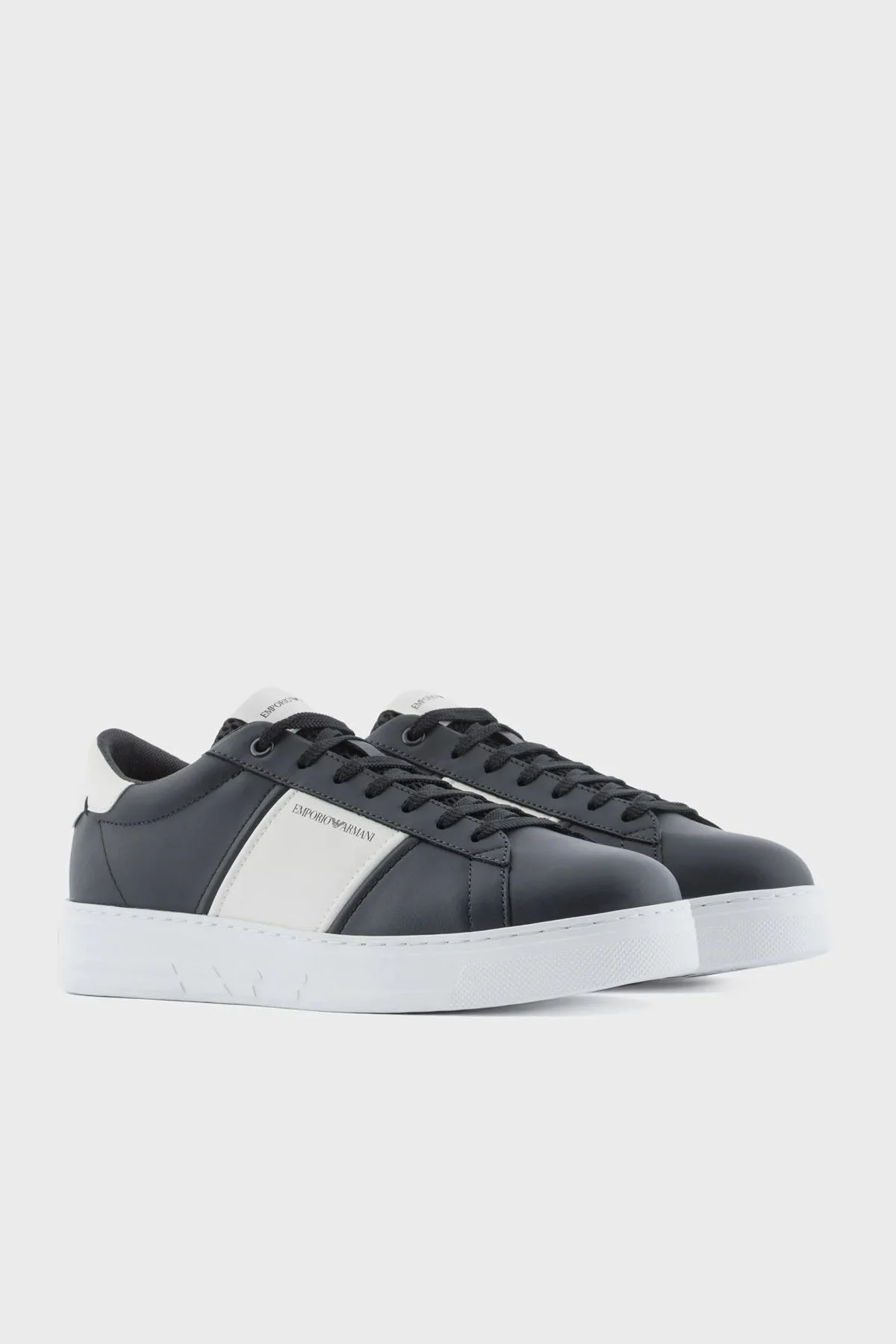 Emporio Armani Logolu Sneaker Erkek Ayakkabı X4X570 XN010 R328 LACİVERT - 2