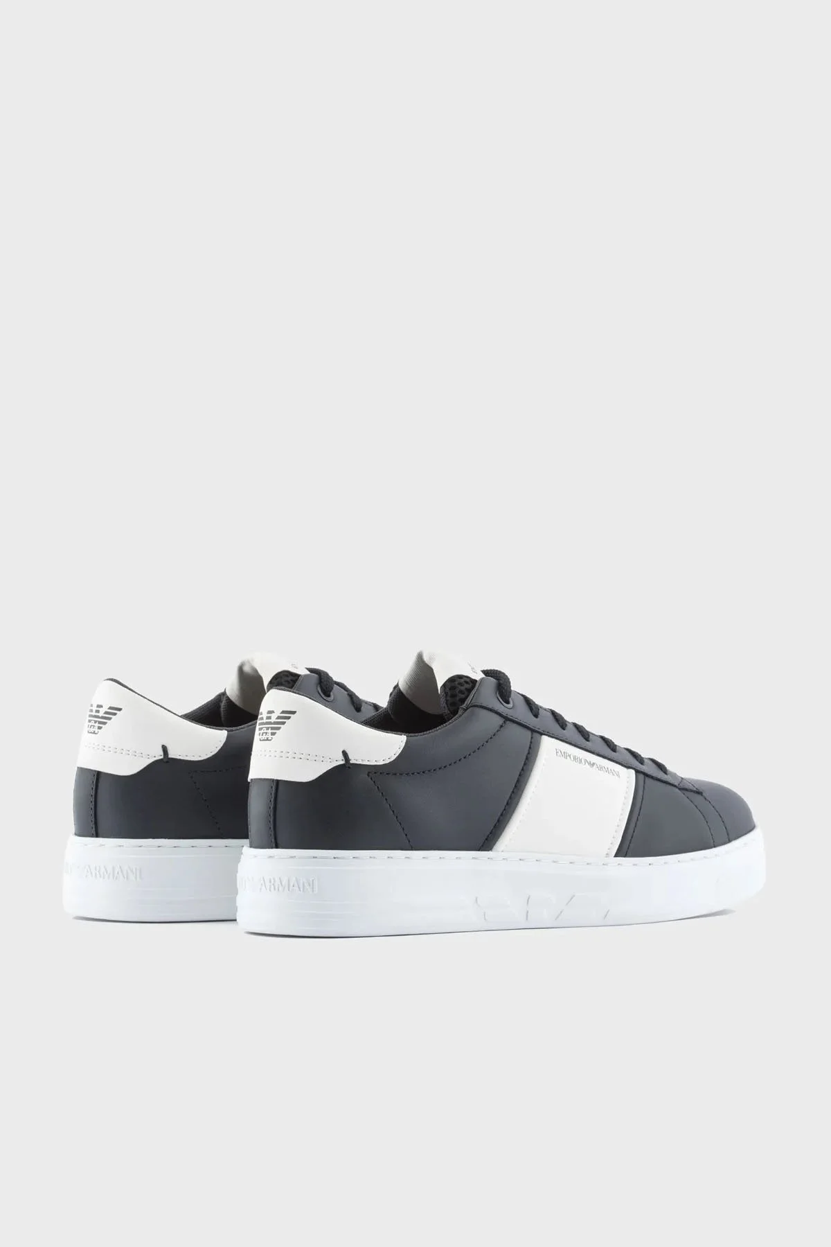 Emporio Armani Logolu Sneaker Erkek Ayakkabı X4X570 XN010 R328 LACİVERT - 3