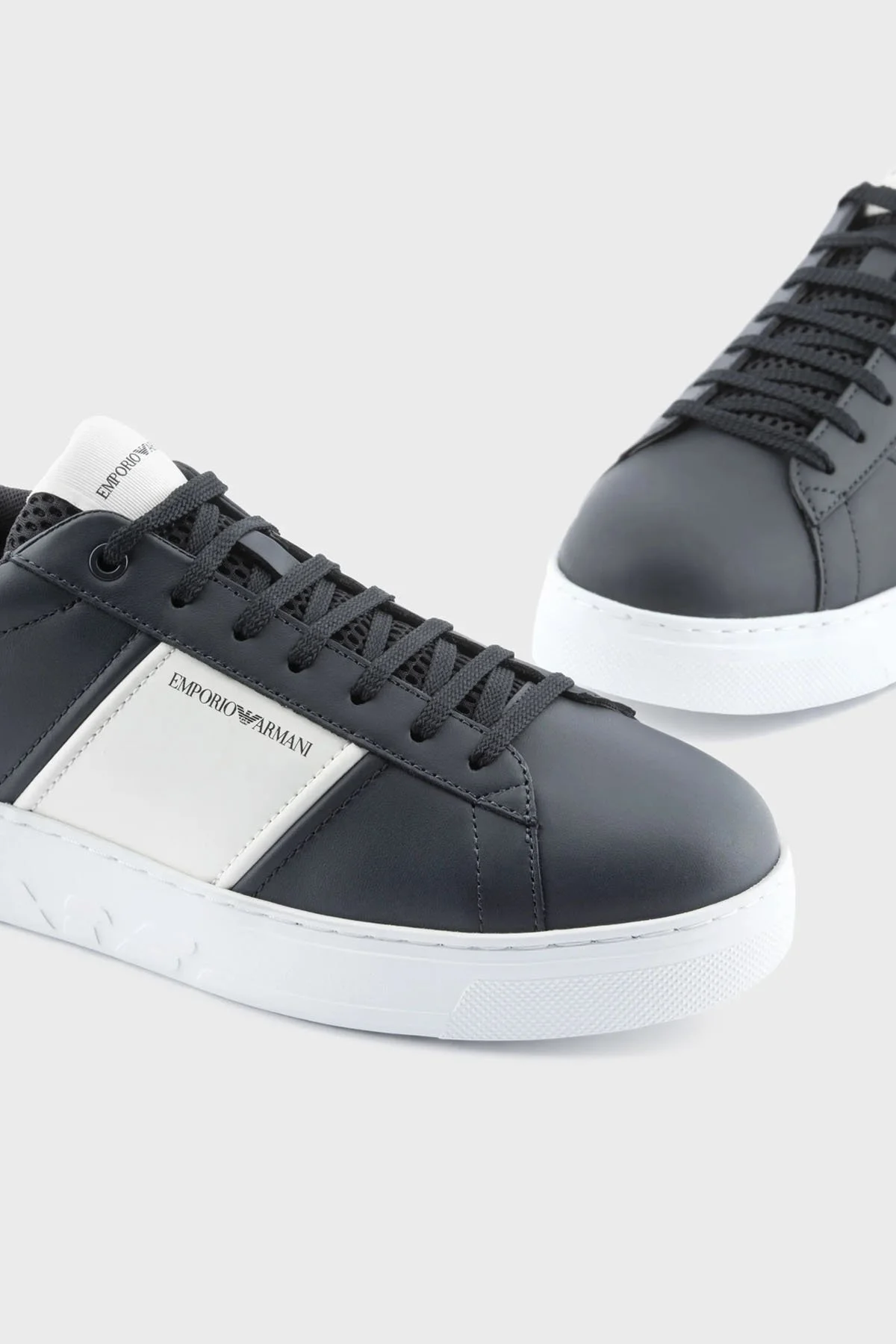 Emporio Armani Logolu Sneaker Erkek Ayakkabı X4X570 XN010 R328 LACİVERT - 4