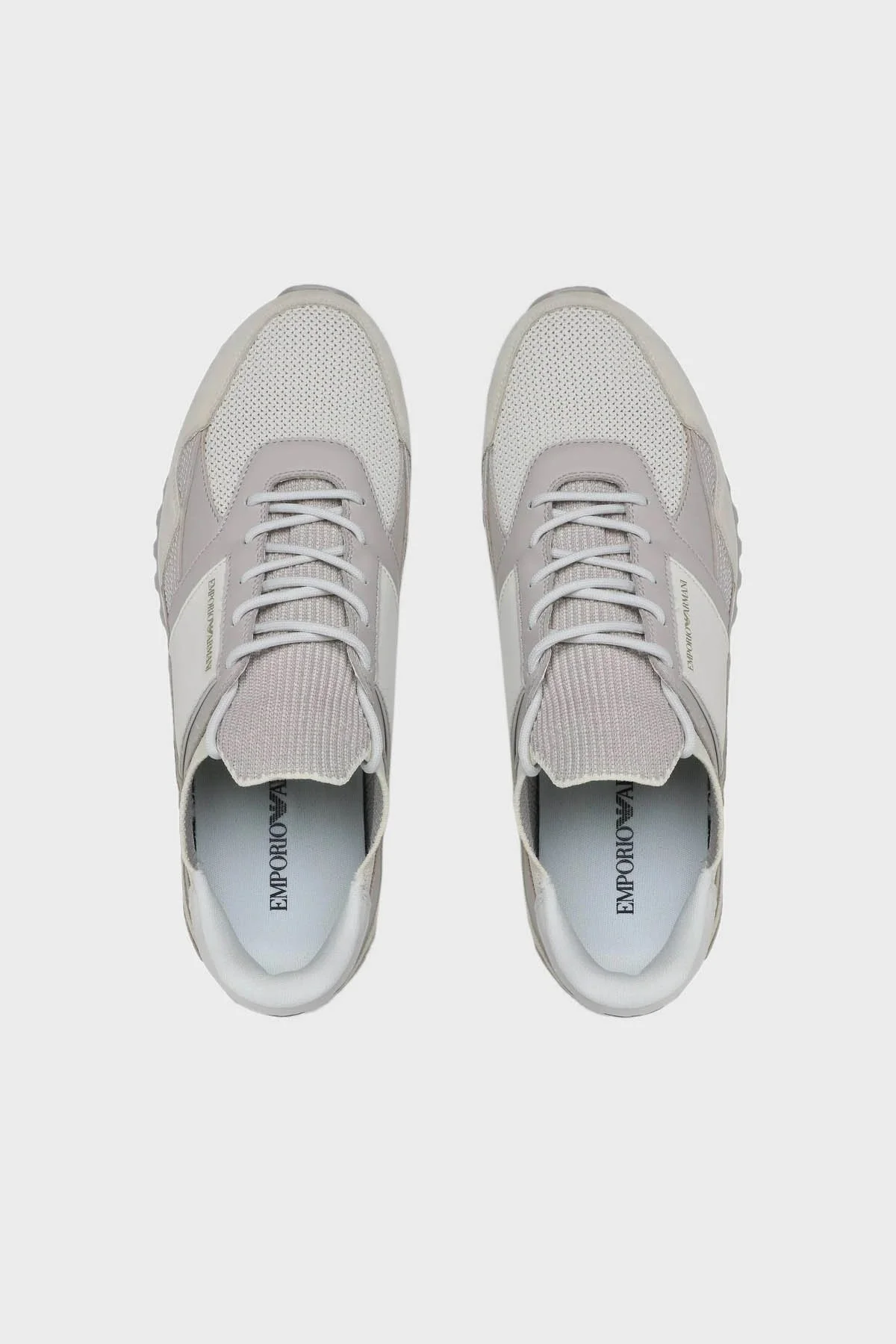 Emporio Armani Logolu Sneaker Erkek Ayakkabı X4X616 XN632 S730 BEJ - 4