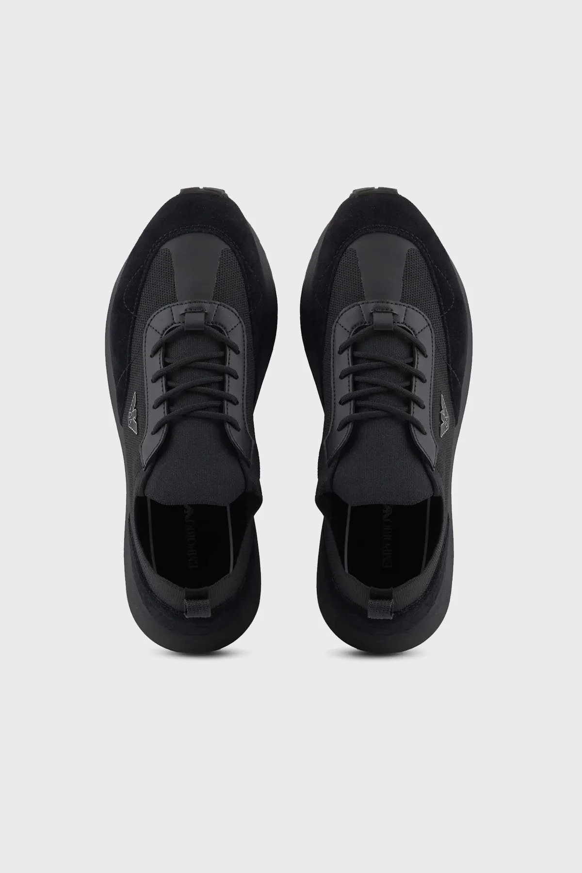 Emporio Armani Logolu Sneaker Erkek Ayakkabı X4X659 XR105 K001 SİYAH - 3