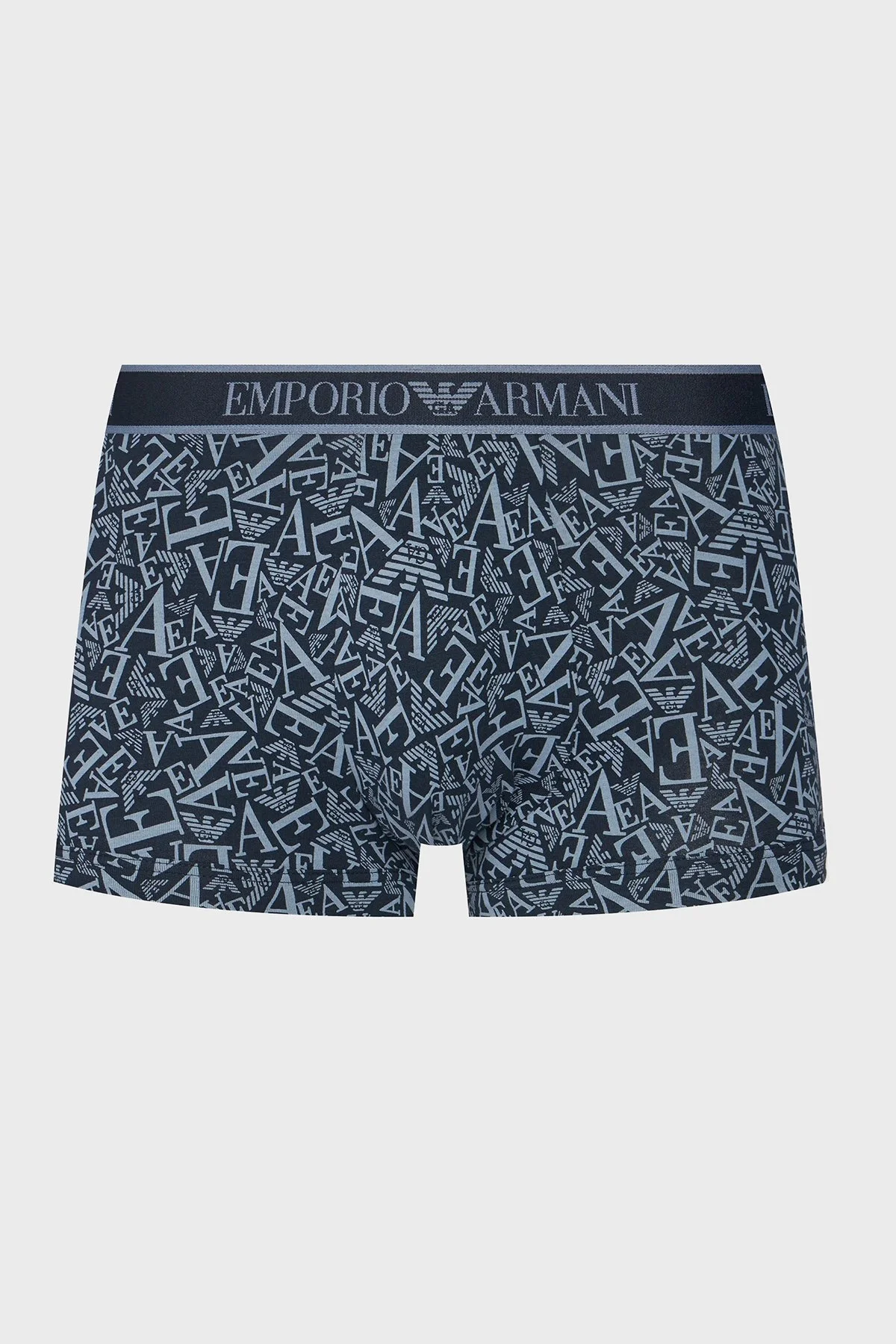 Emporio Armani Logolu Streç Pamuklu 3 Pack Erkek Boxer EM000370 AF10779 MB089 LACİVERT - 7