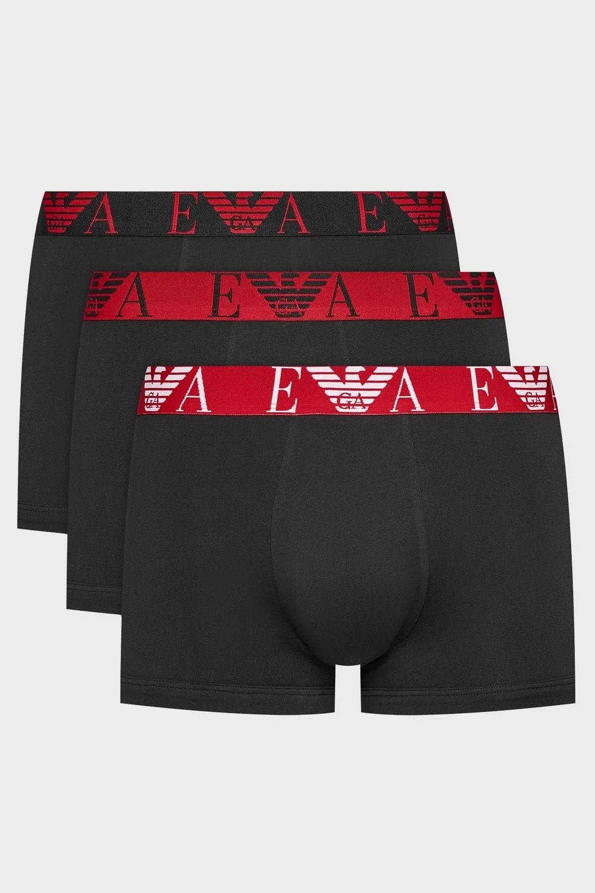 Emporio Armani Logolu Streç Pamuklu Erkek Boxer 111357 4F715 38121 SİYAH - 9