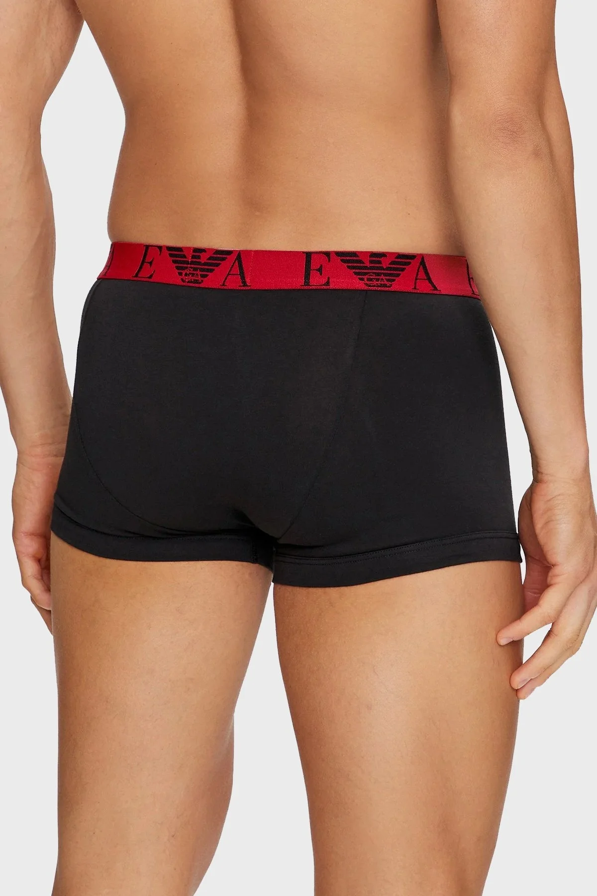 Emporio Armani Logolu Streç Pamuklu Erkek Boxer 111357 4F715 38121 SİYAH - 12