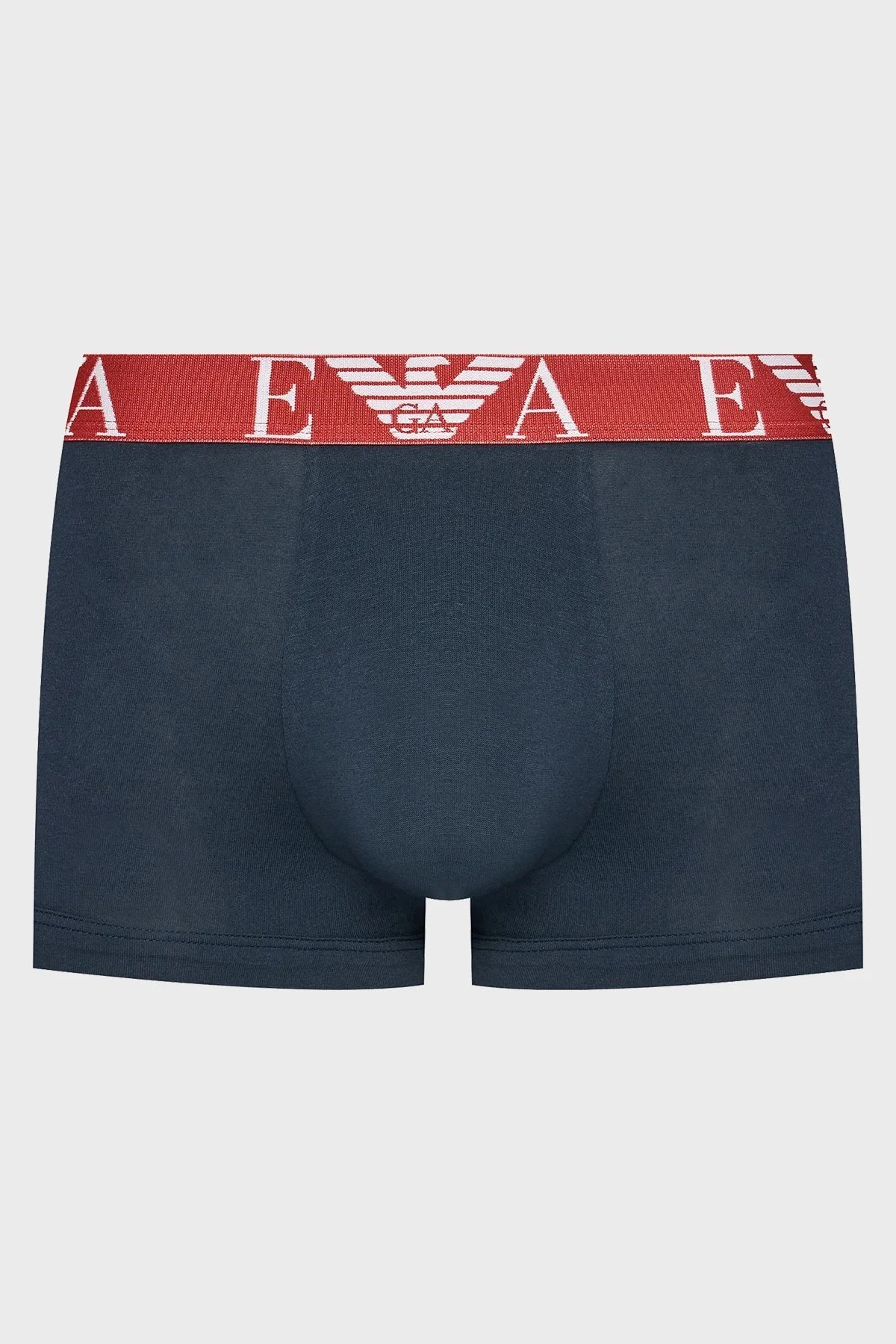 Emporio Armani Logolu Streç Pamuklu Erkek Boxer 111357 4F715 64135 Lila-Kırmızı-Lacivert - 11