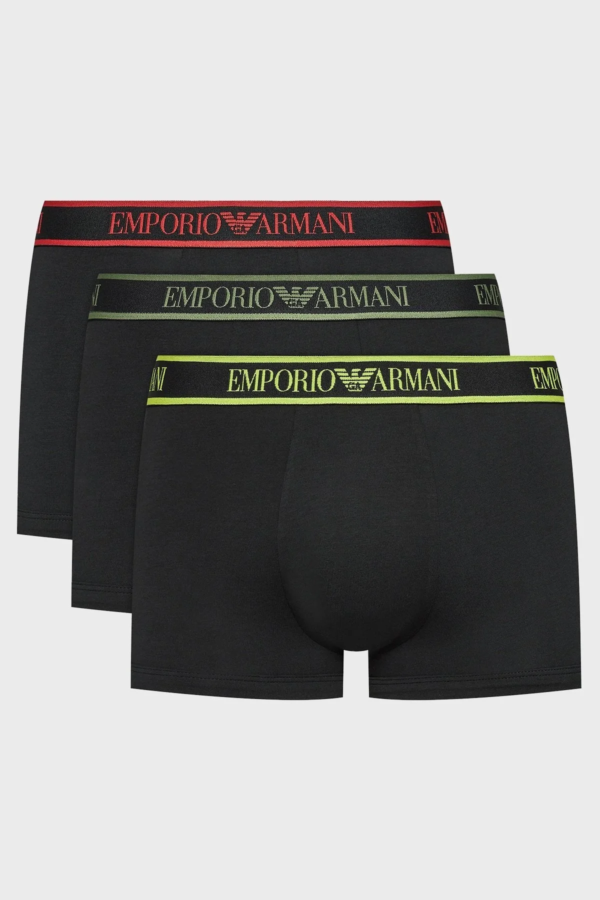 Emporio Armani Logolu Streç Pamuklu Erkek Boxer 111357 4F717 21320 SİYAH - 8