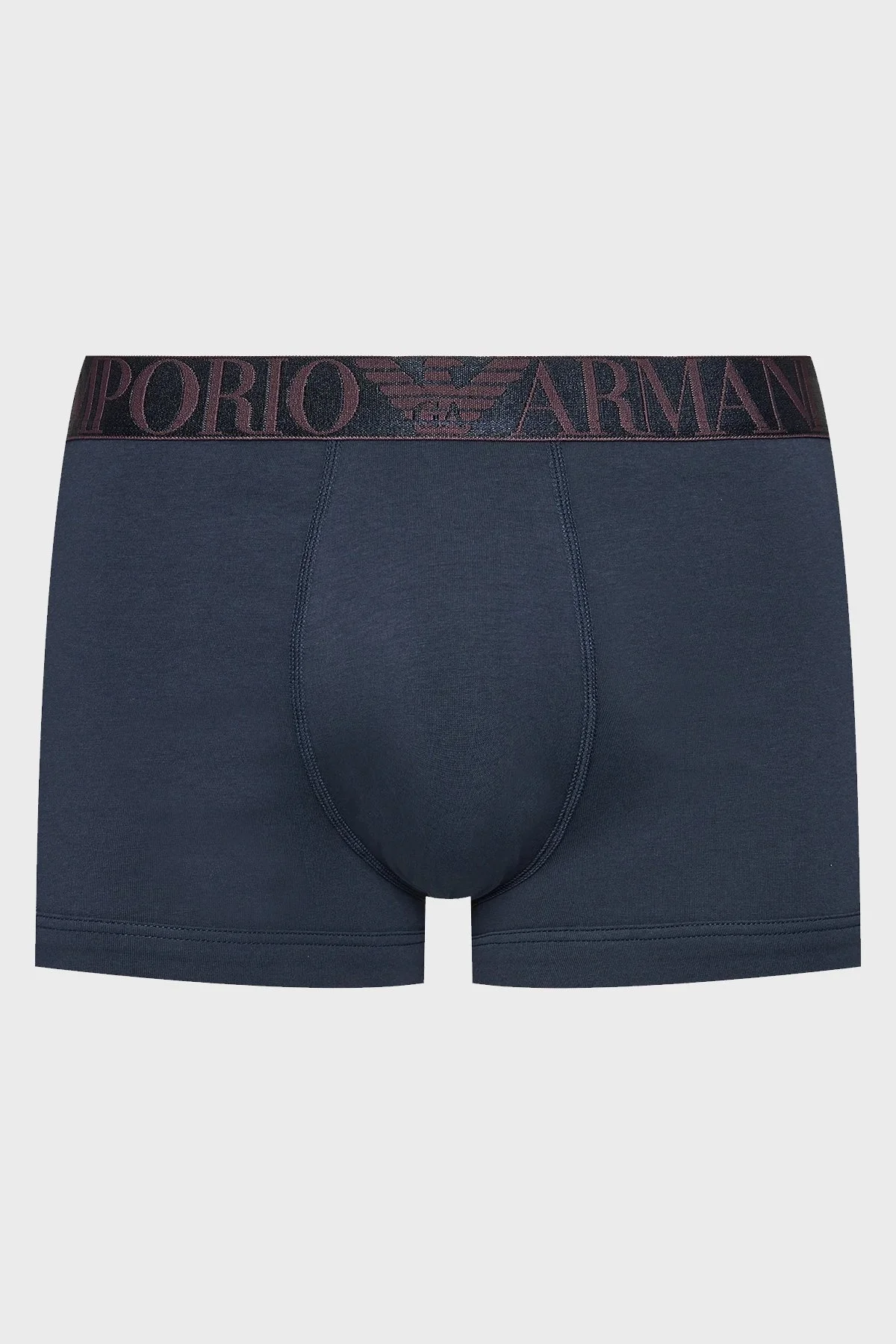 Emporio Armani Logolu Streç Pamuklu Erkek Boxer 111357 4F726 64135 Mavi-Mürdüm-Haki - 14