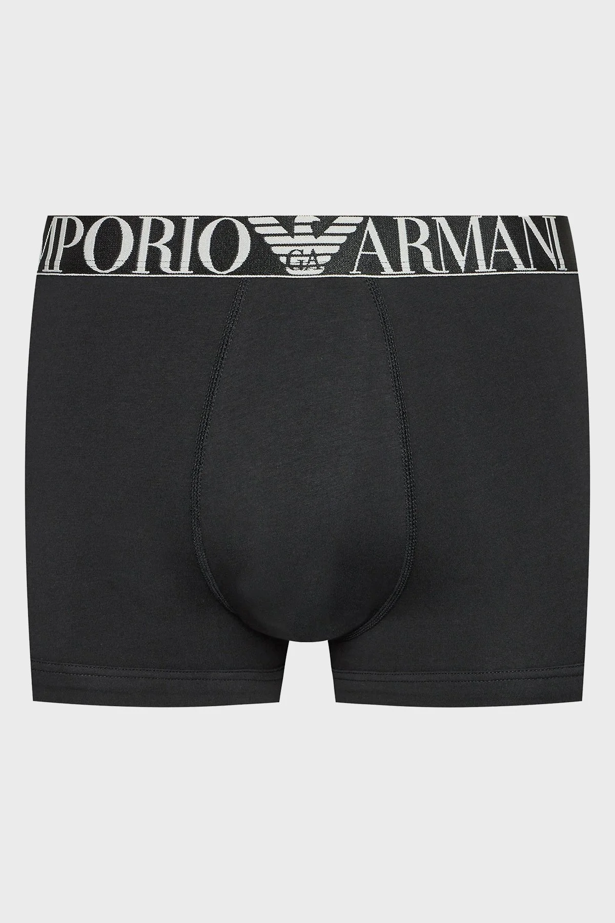 Emporio Armani Logolu Streç Pamuklu Erkek Boxer 111357 4F726 73320 SİYAH - 4