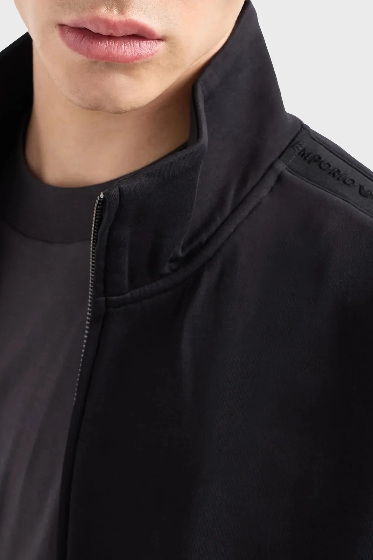 Emporio Armani Logolu Streç Pamuklu Regular Fit Erkek Sweat 6D1MA8 1JHSZ 0999 SİYAH - 9