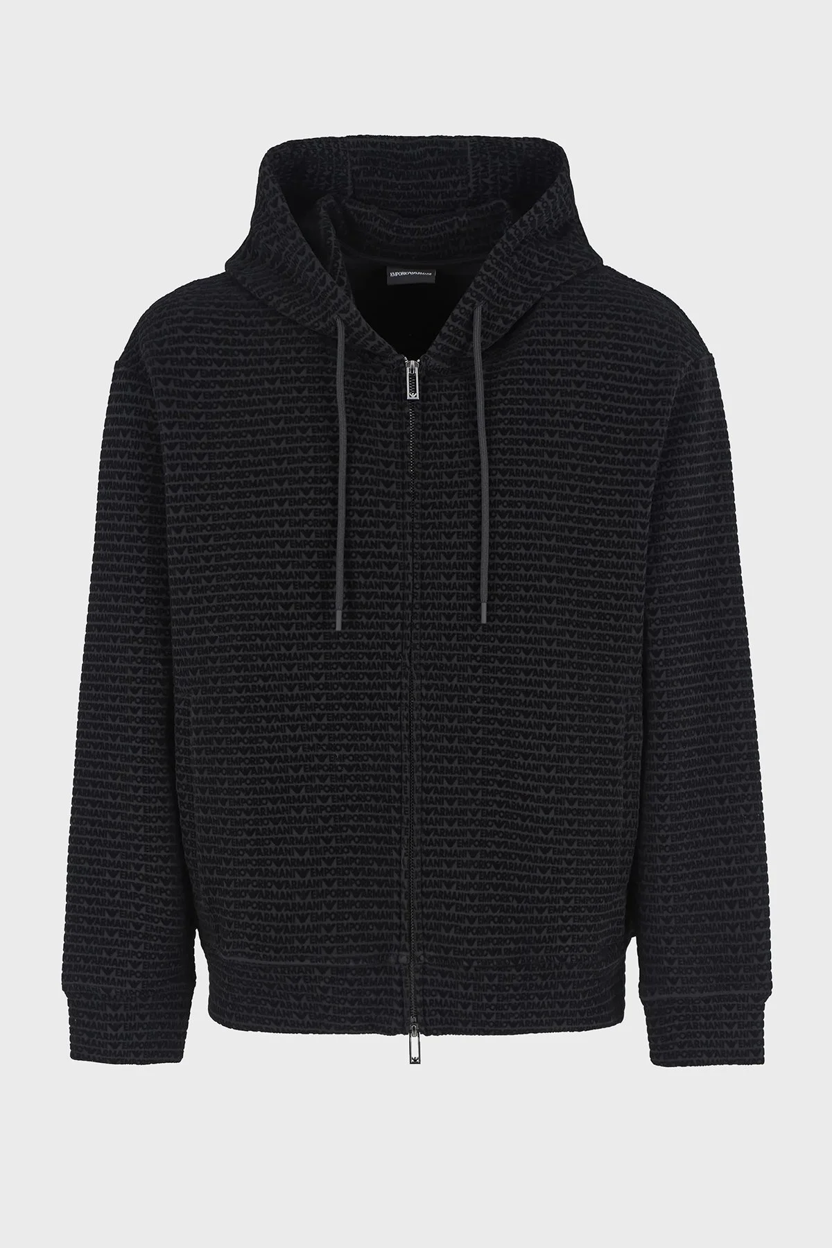 Emporio Armani Logolu Streç Pamuklu Regular Fit Erkek Sweat 6D1MB0 1JHSZ 0999 SİYAH - 4