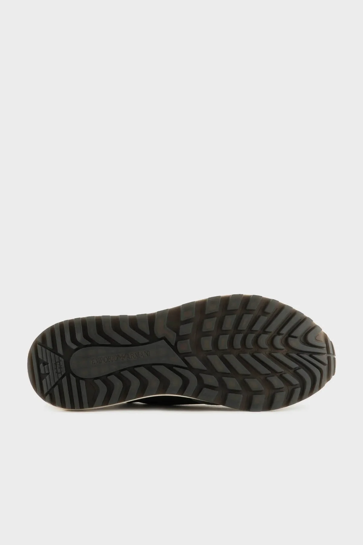 Emporio Armani Logolu Süet Detaylı Sneaker Erkek Ayakkabı X4X659 XR105 T860 SİYAH-HAKİ - 6