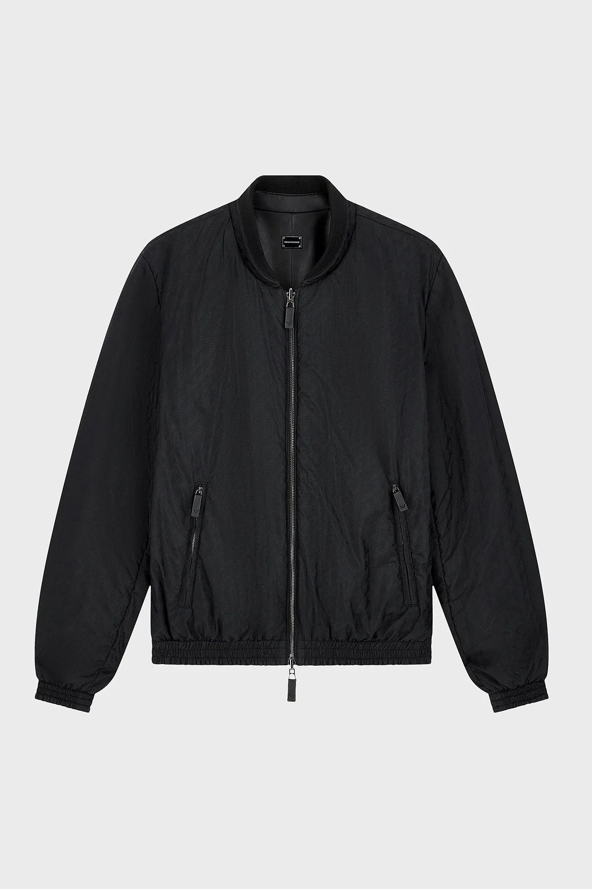 Emporio Armani Logolu Suya Dayanıklı Çift Taraflı Bomber Erkek Ceket EM007244 AF29324 UC001 Siyah - 5