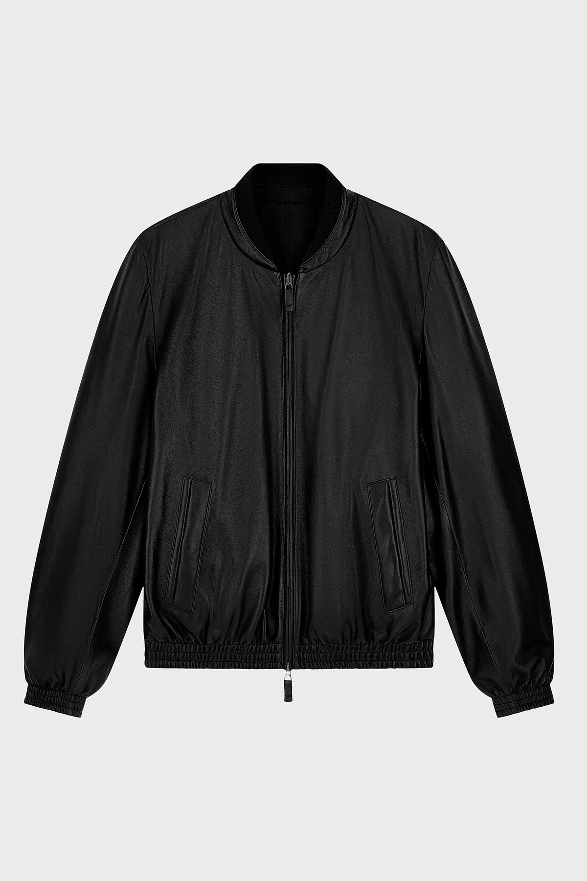 Emporio Armani Logolu Suya Dayanıklı Çift Taraflı Bomber Erkek Ceket EM007244 AF29324 UC001 Siyah - 6