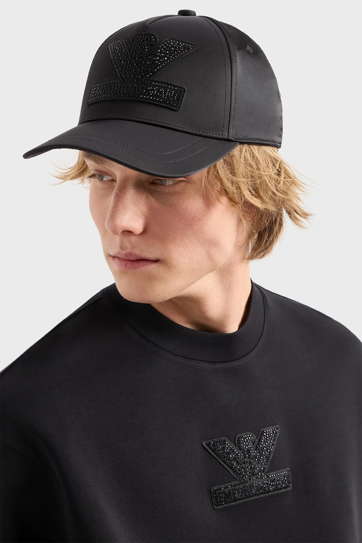 Emporio Armani Logolu Taşlı Erkek Şapka 627480 4R559 00020 SİYAH - 2