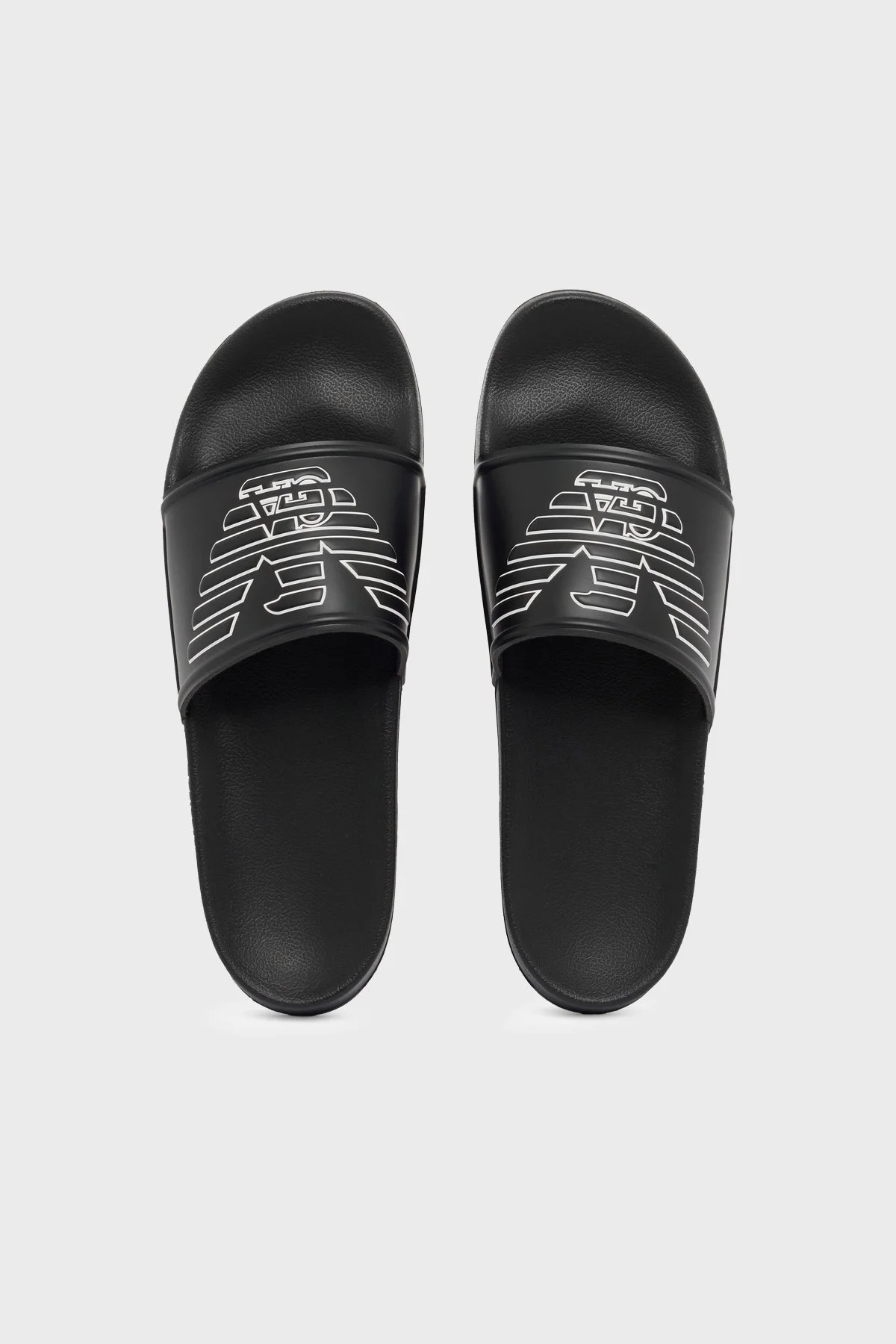 Emporio Armani Logolu Unisex Terlik EX000042 AF22189 MZ680 SİYAH - 3