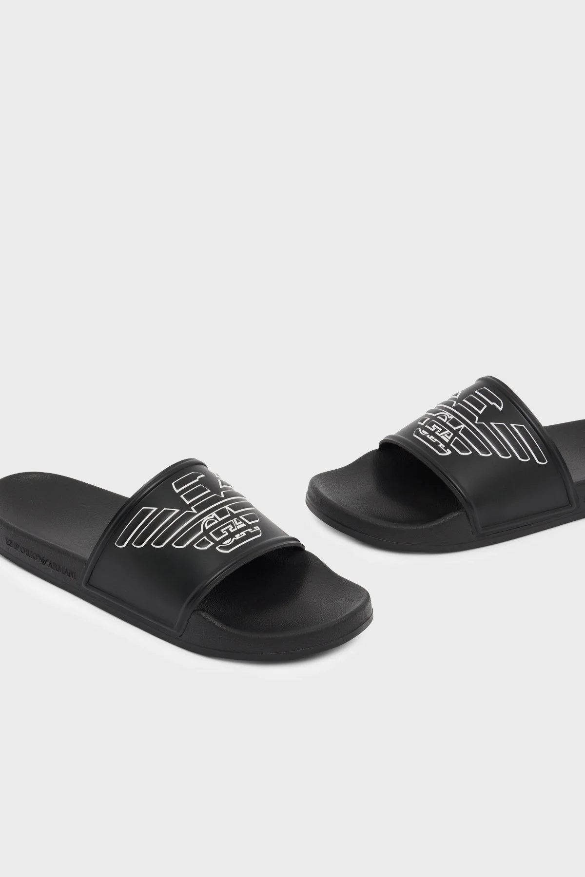 Emporio Armani Logolu Unisex Terlik EX000042 AF22189 MZ680 SİYAH - 5