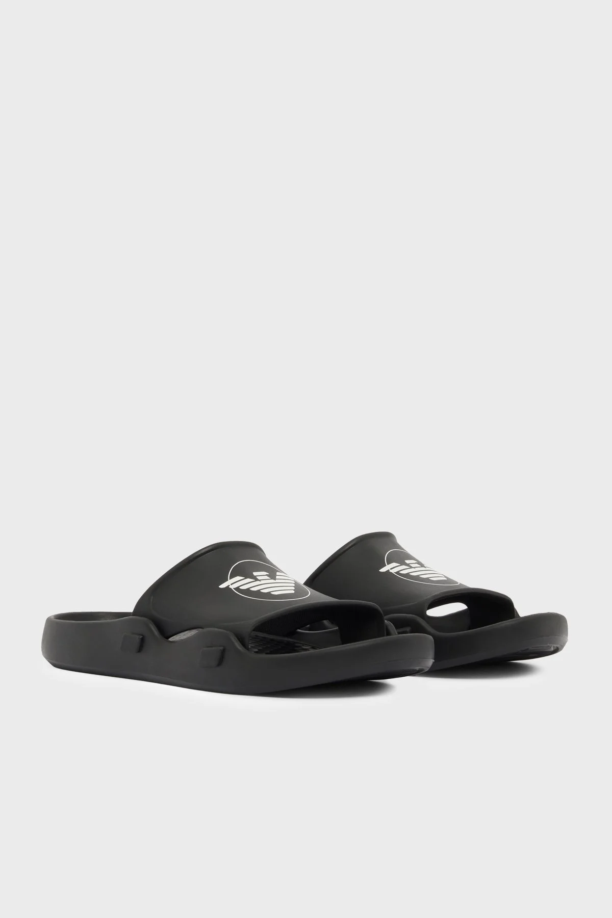 Emporio Armani Logolu Unisex Terlik EX000044 AF22191 UC001 SİYAH - 2