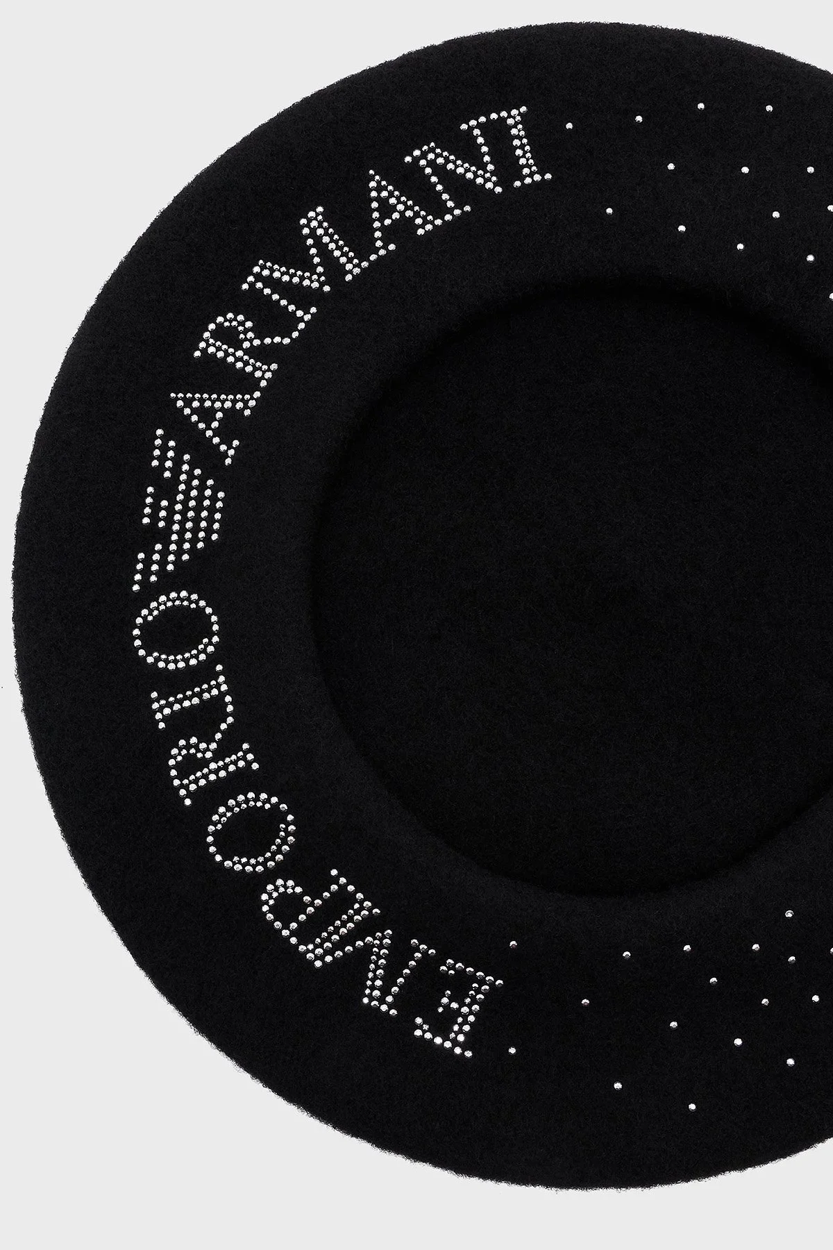 Emporio Armani Logolu Yünlü Bayan Şapka EW003512 AF20033 MC032 SİYAH-GÜMÜŞ - 4