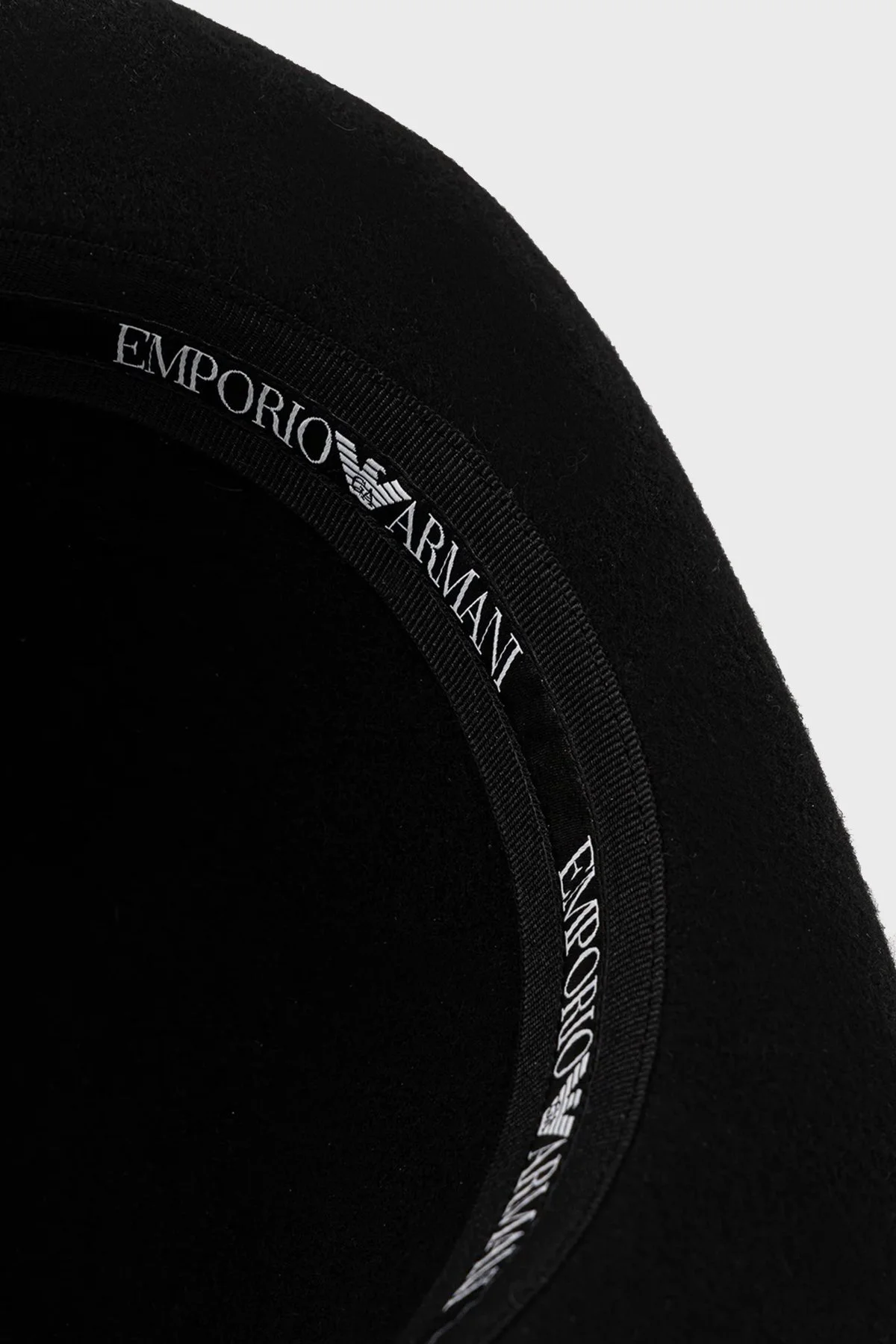 Emporio Armani Logolu Yünlü Kovboy Bayan Şapka EW003151 AF20030 UC001 SİYAH - 4