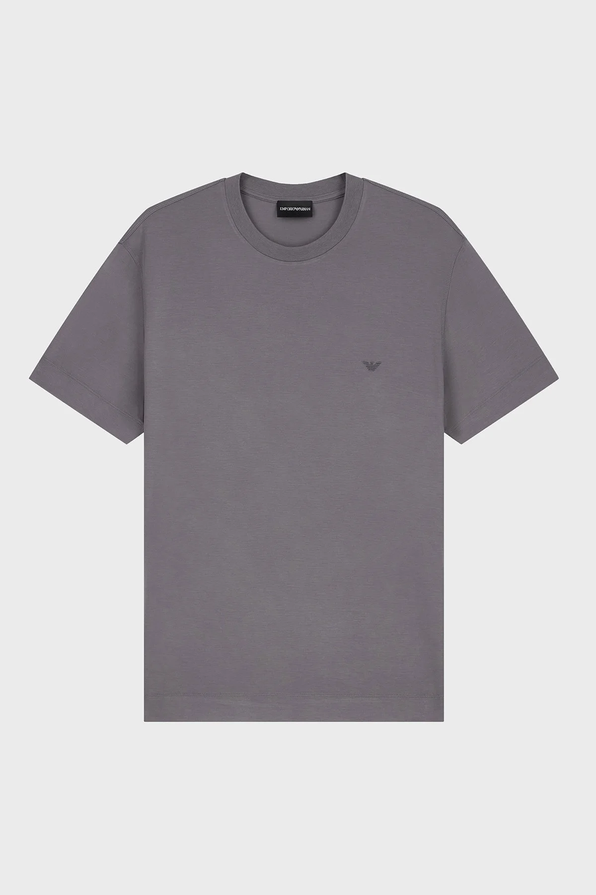 Emporio Armani Logolu Yuvarlak Yaka Erkek T Shirt EM007357 AF13721 U8092 Füme - 6