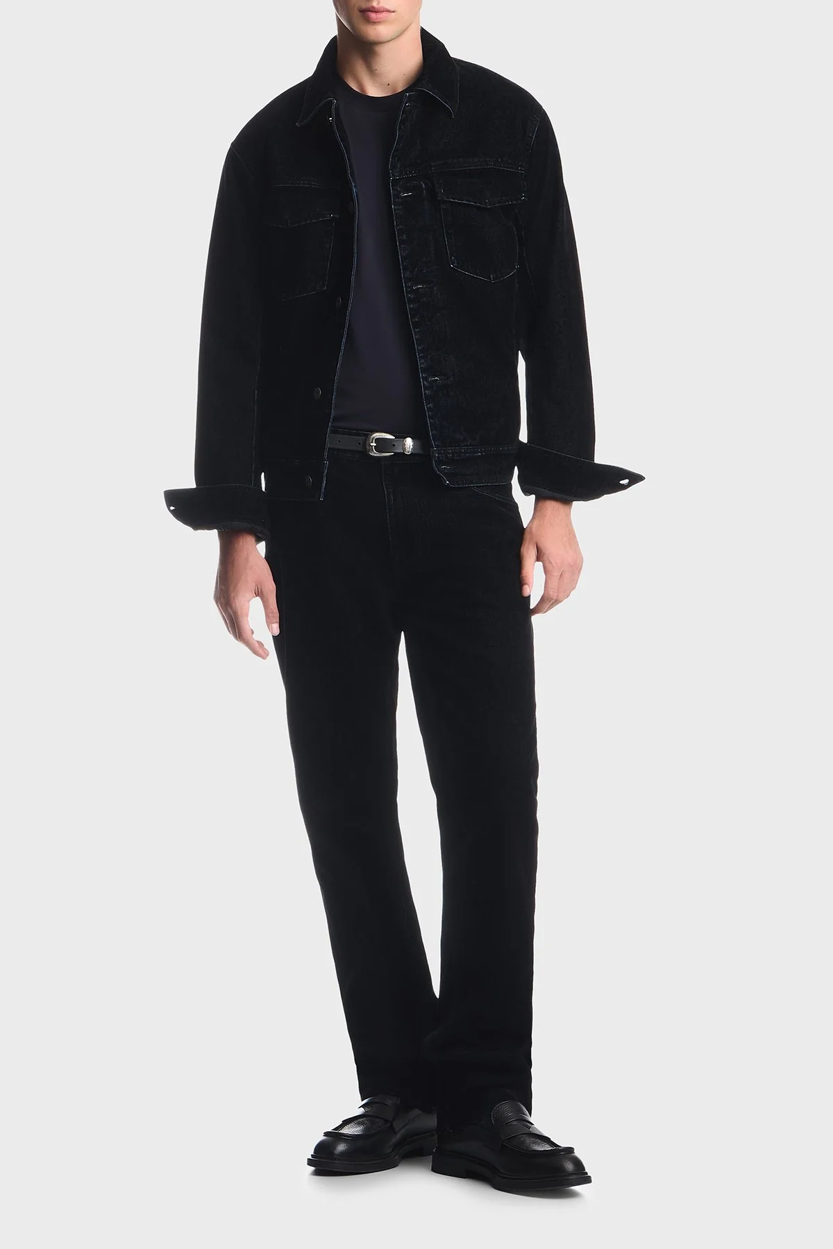 Emporio Armani Logolu Yuvarlak Yaka Erkek T Shirt EM007357 AF13721 UB118 Lacivert - 2
